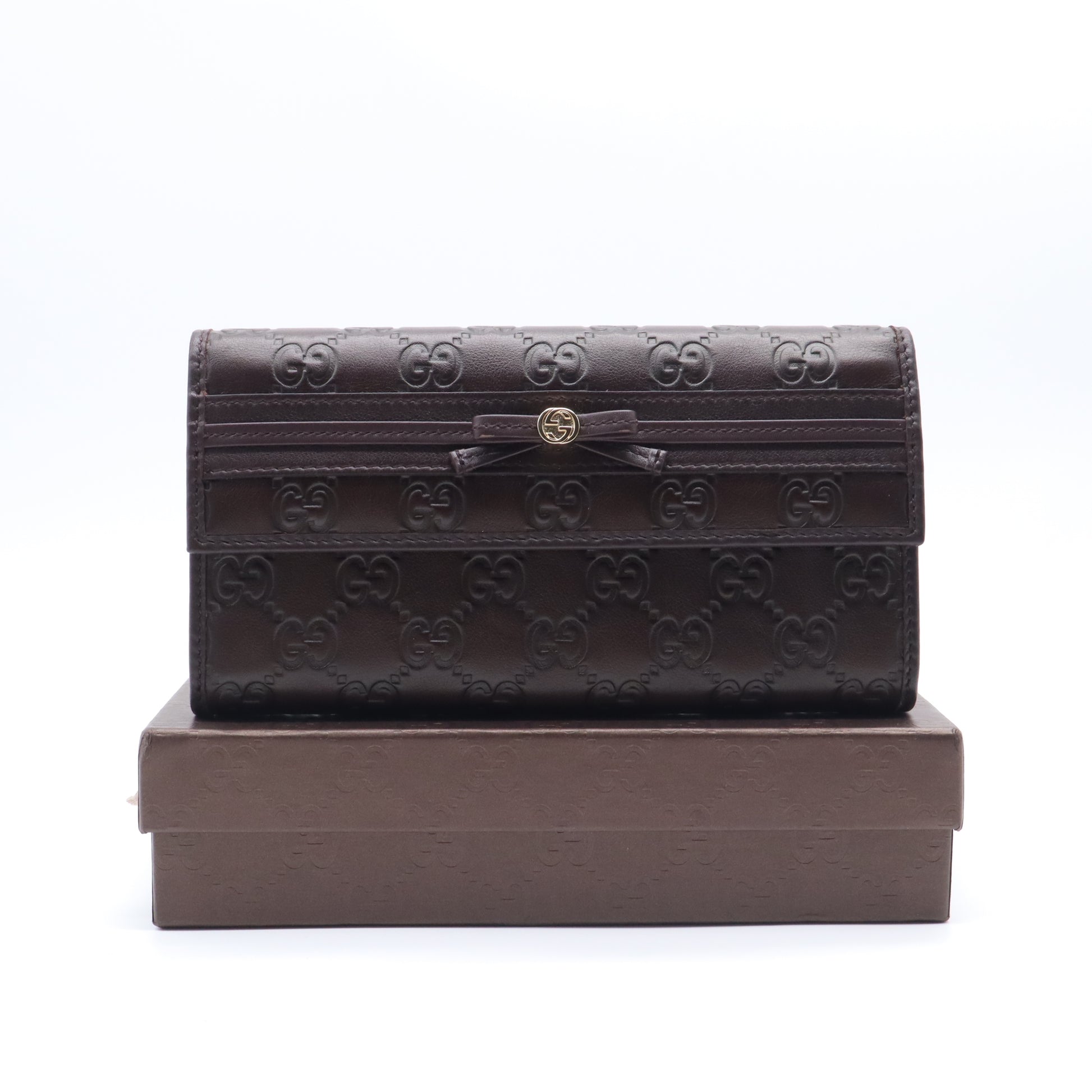 Gucci Mayfair Guccissima Flap Long Wallet W21612