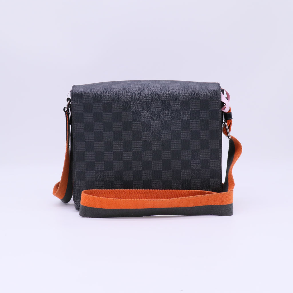 Damier Graphite District PM Orange Twins LDJ4347
