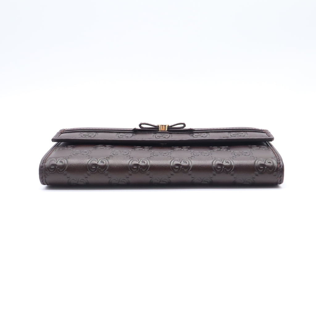 Gucci Mayfair Guccissima Flap Long Wallet W21612