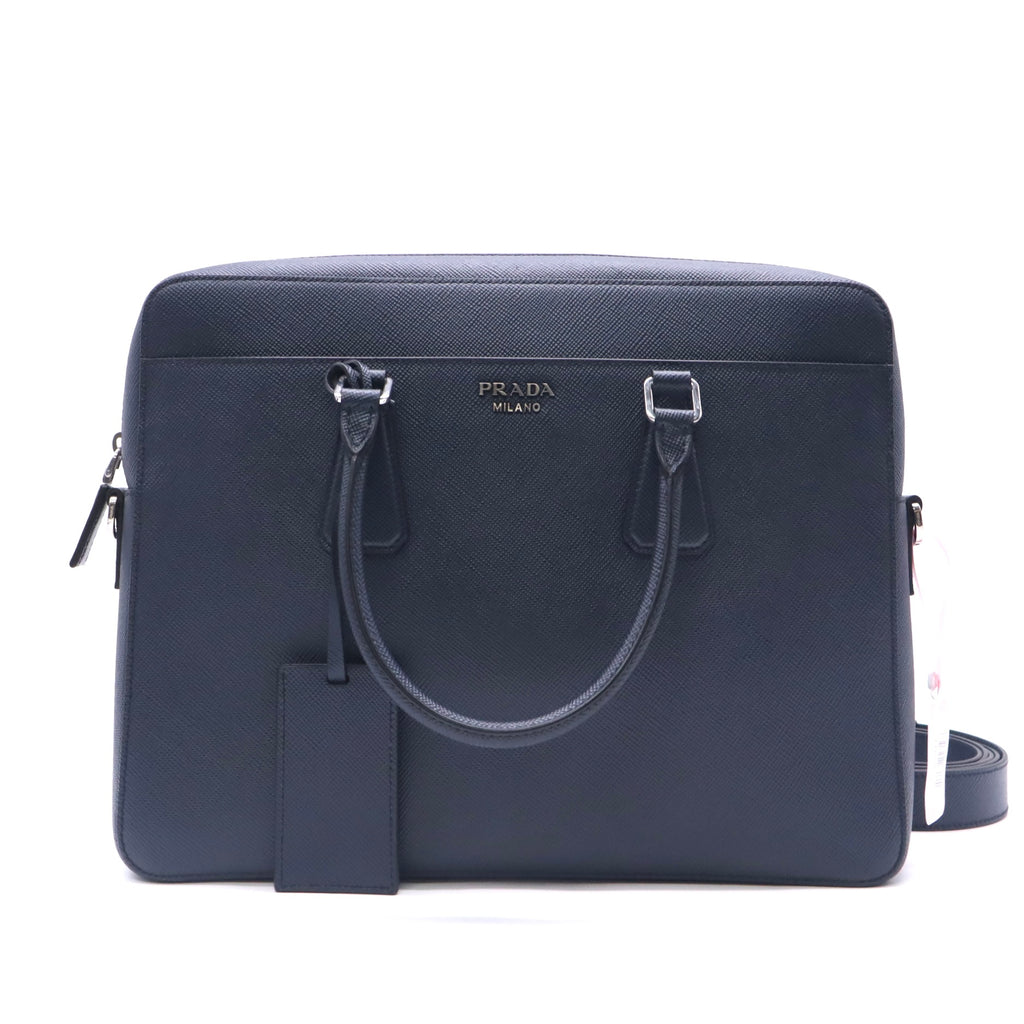 Prada Baltico Saffiano Leather Travel Briefcase Bag twins LDJ5835