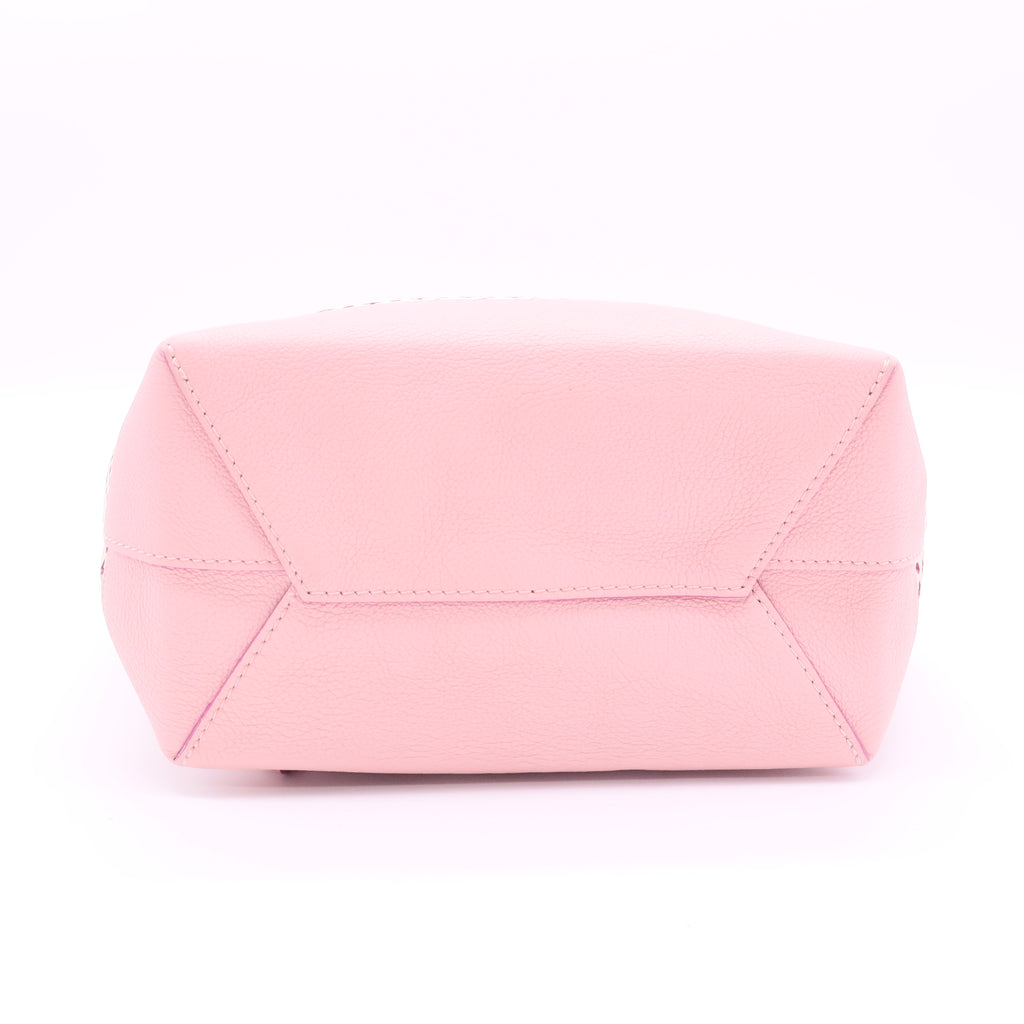 Lockme Backpack Medium Beige Leather twins