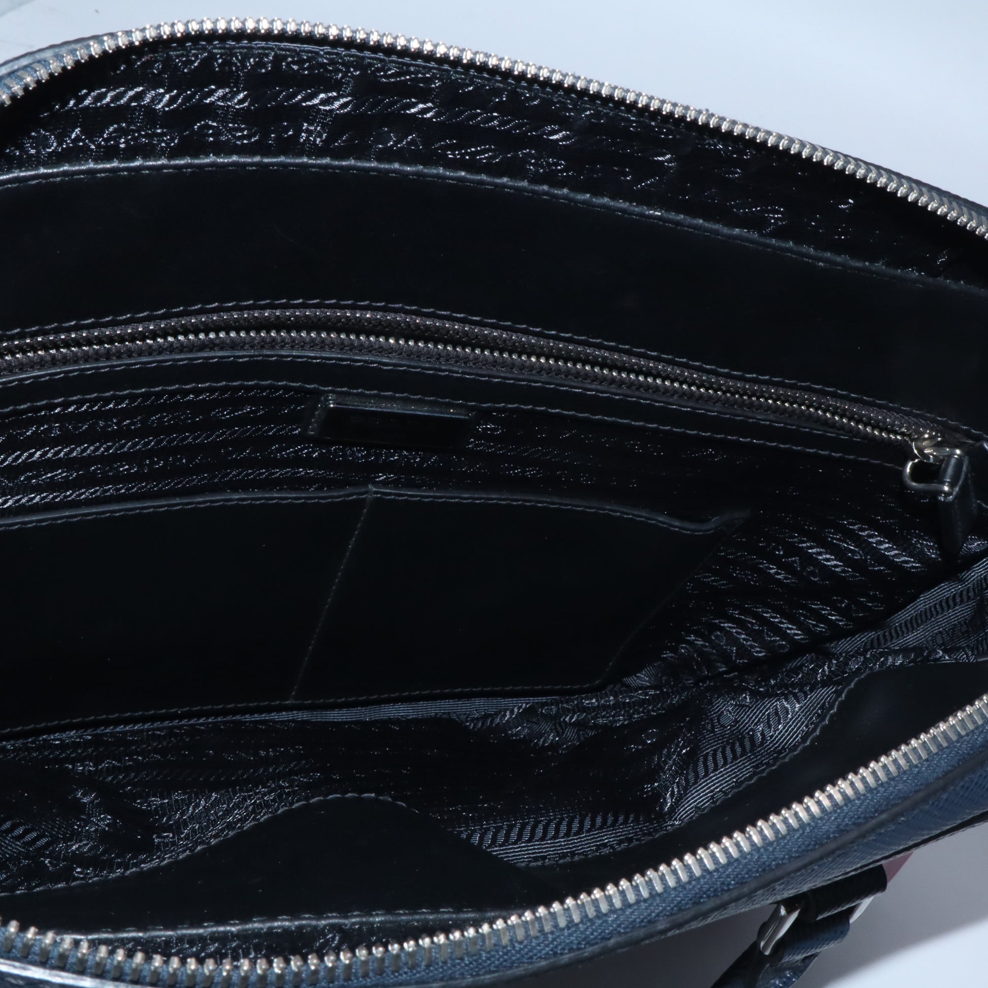 Prada Baltico Saffiano Leather Travel Briefcase Bag twins LDJ5835