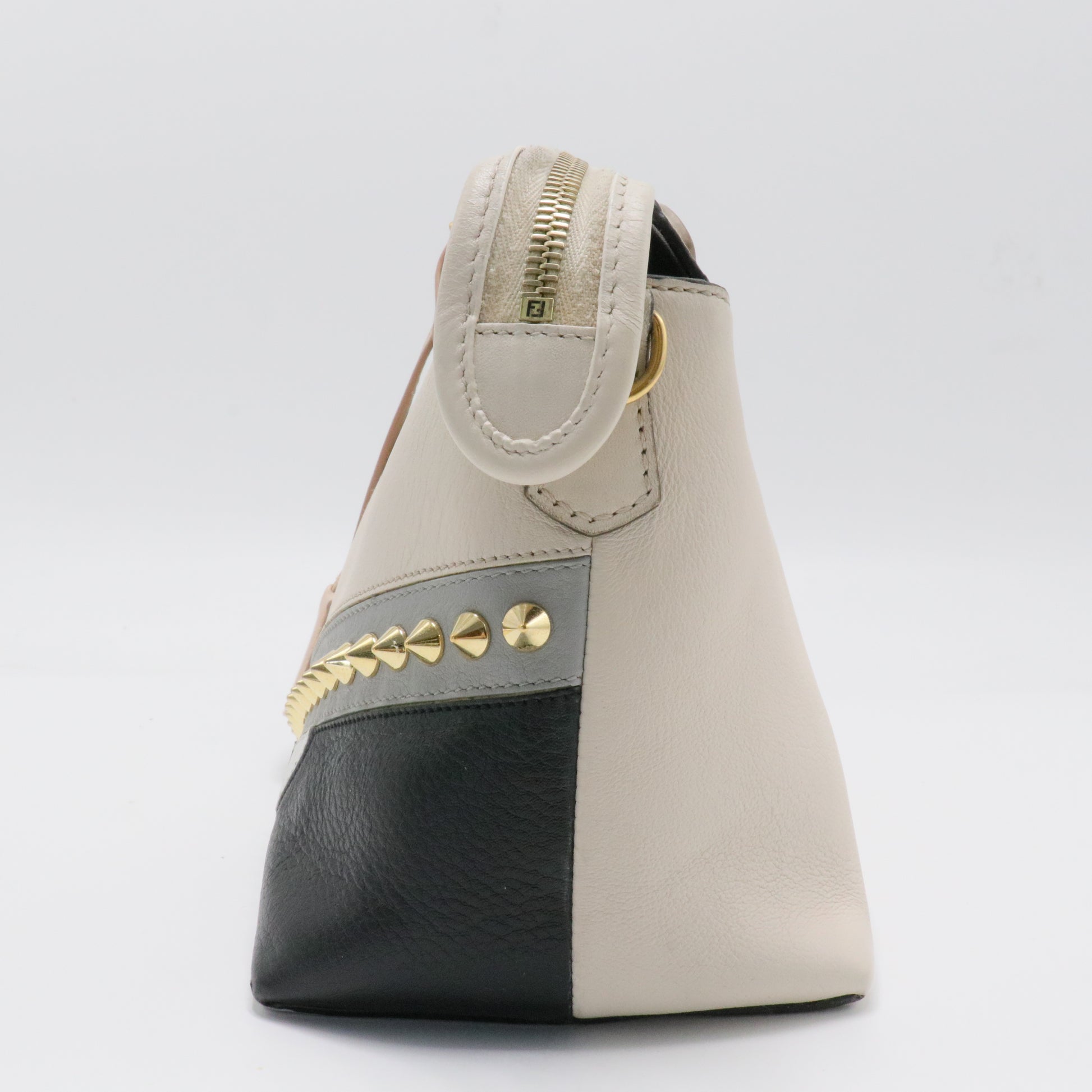 Monster By The Way Satchel Studded Leather Small