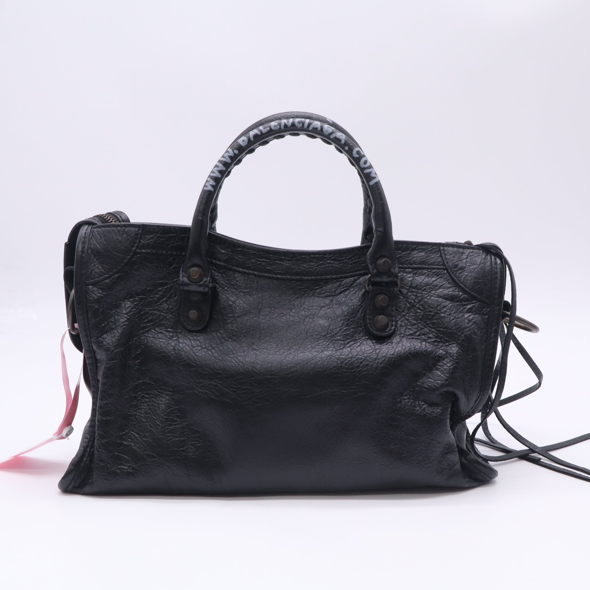 Balenciaga Agneau Arena Classic Black Hardware S City Black Twins LDJ5018