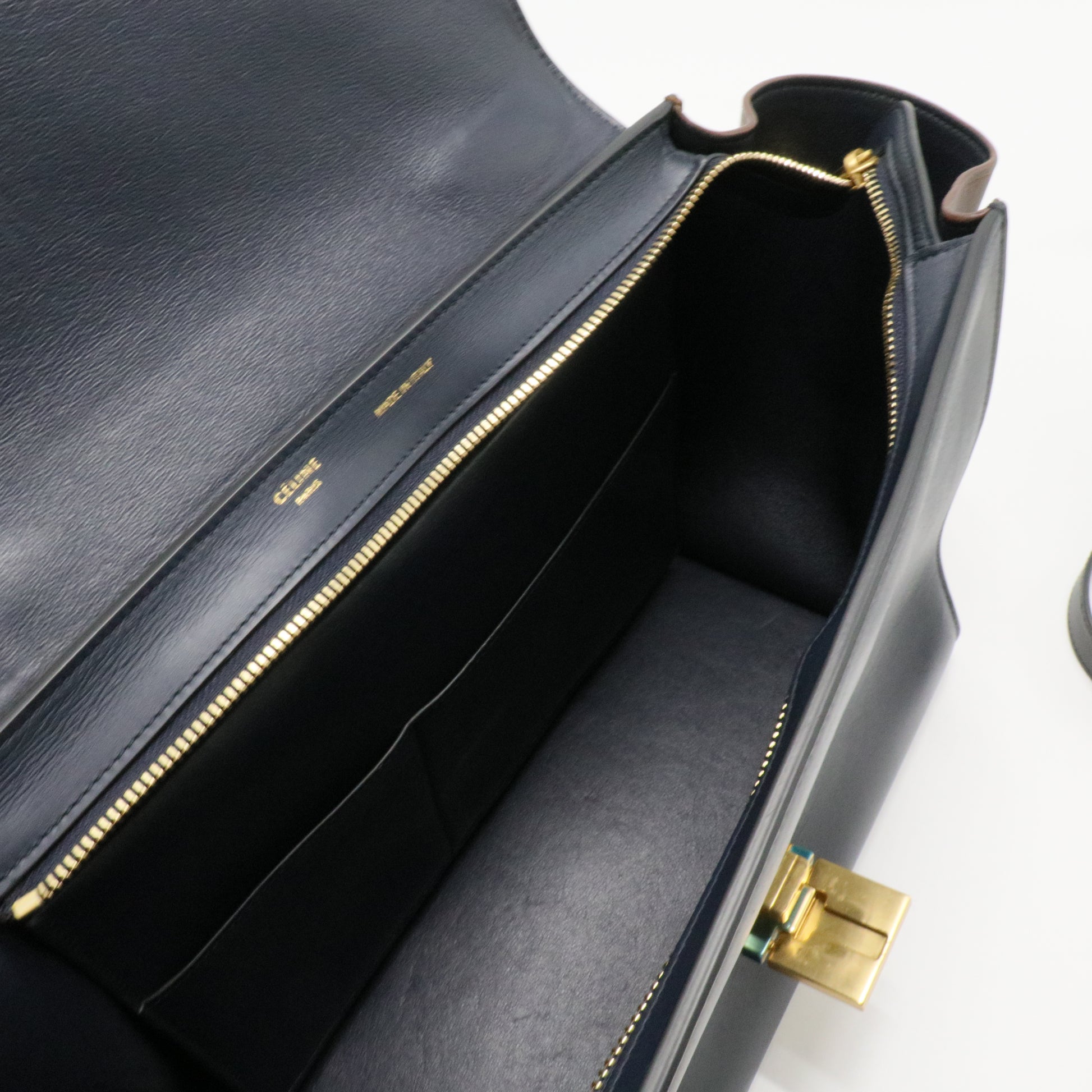 Tricolor Trapeze Bag Leather Small