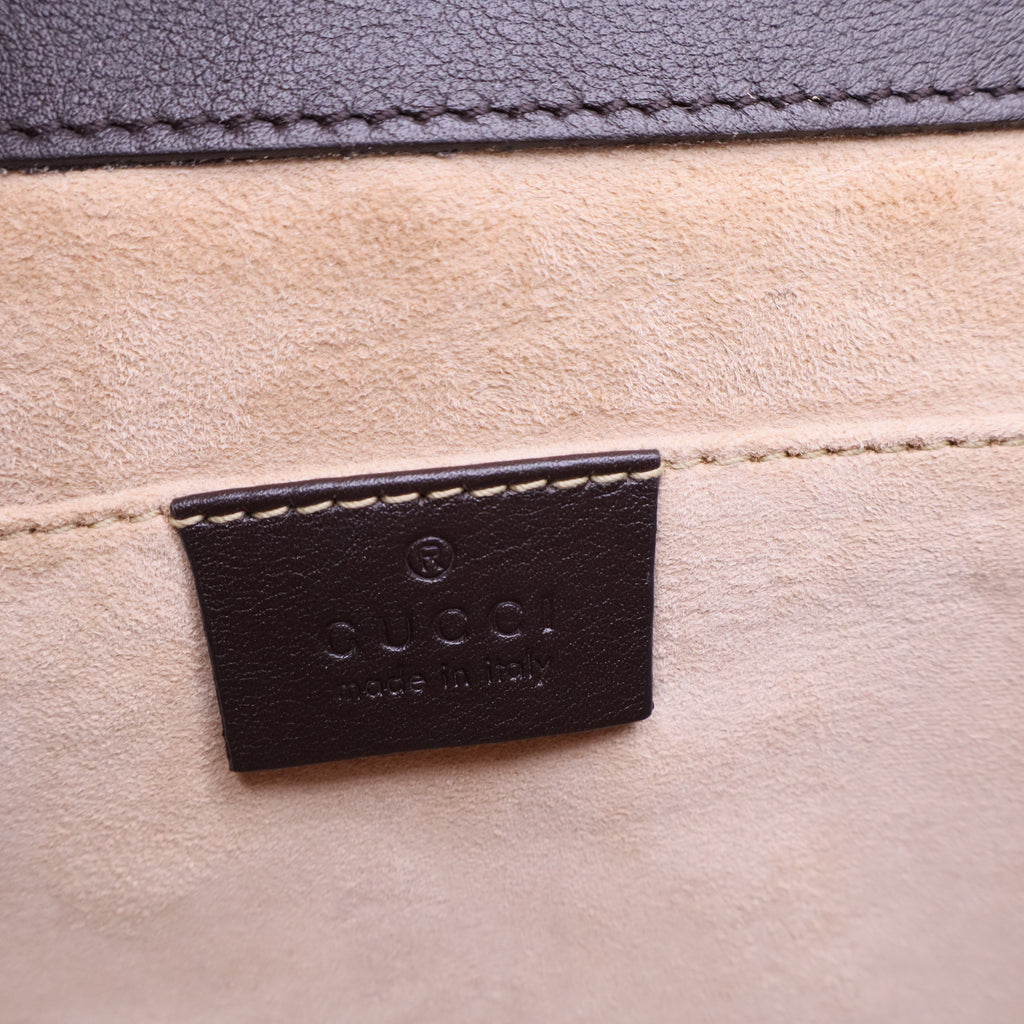 Dionysus Bamboo Top Handle Bag Embroidered Python Medium  Twins B20231