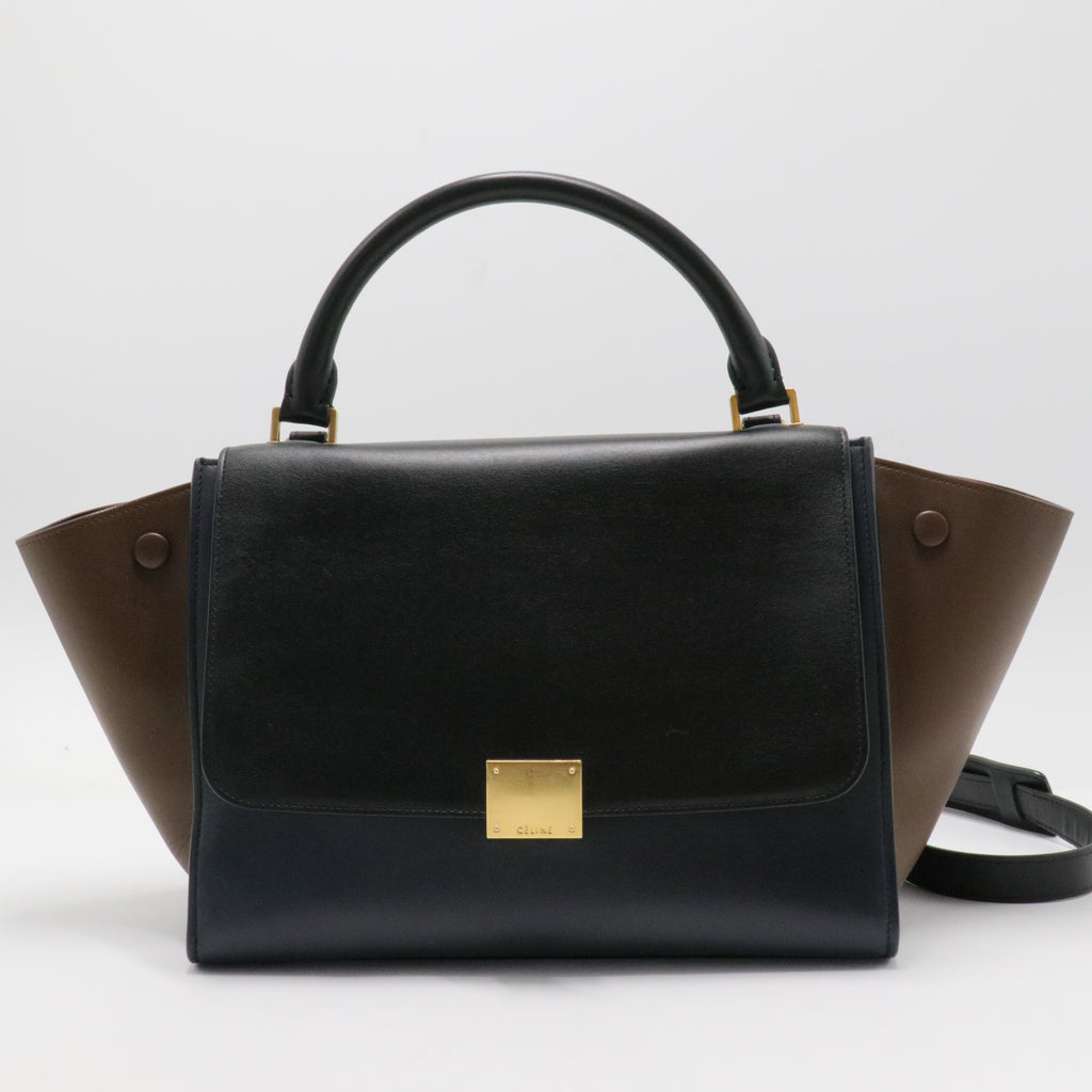 Tricolor Trapeze Bag Leather Small