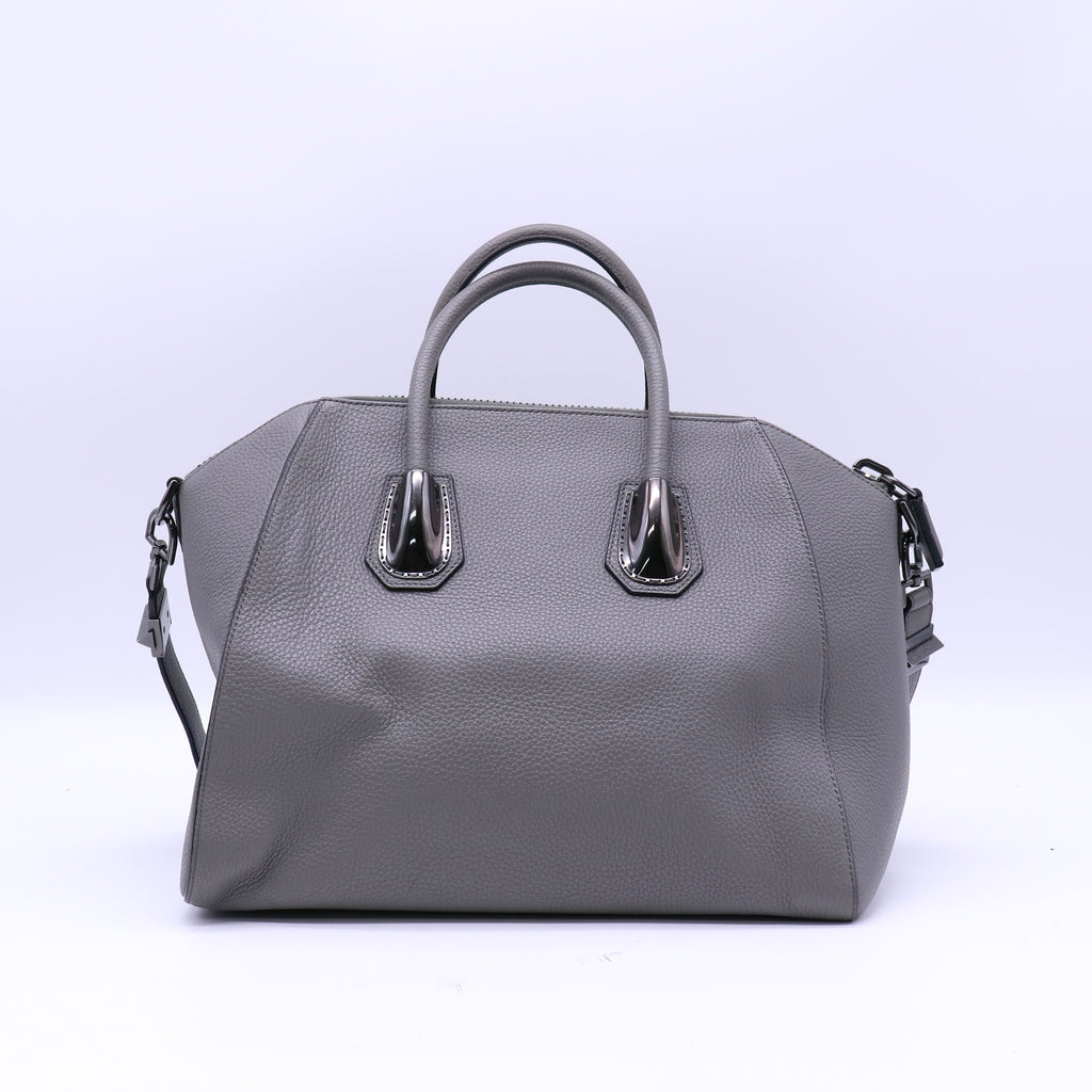 Antigona Bag Leather and Kenya Metal Small Twins B21268