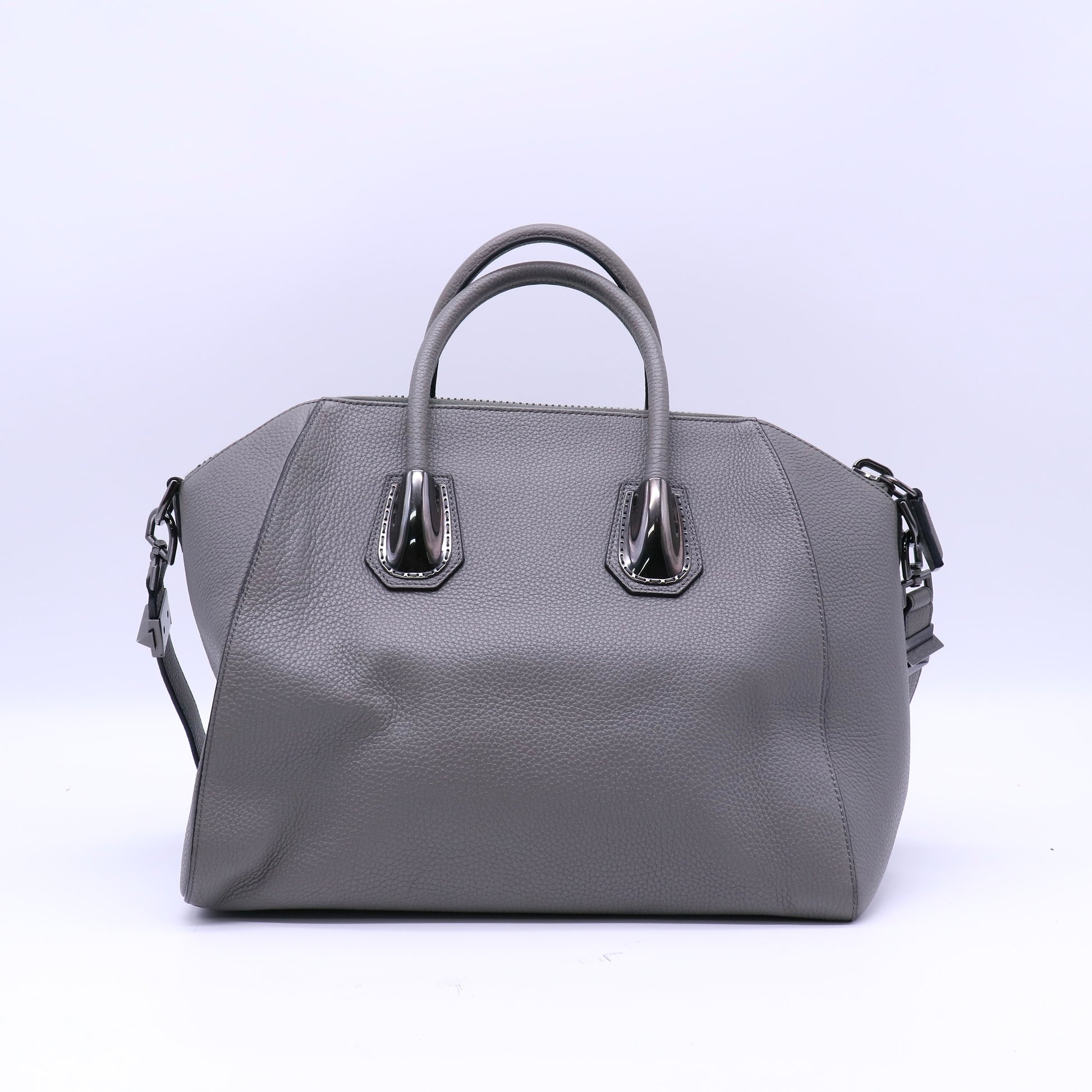 Antigona Bag Leather and Kenya Metal Small Twins B21268