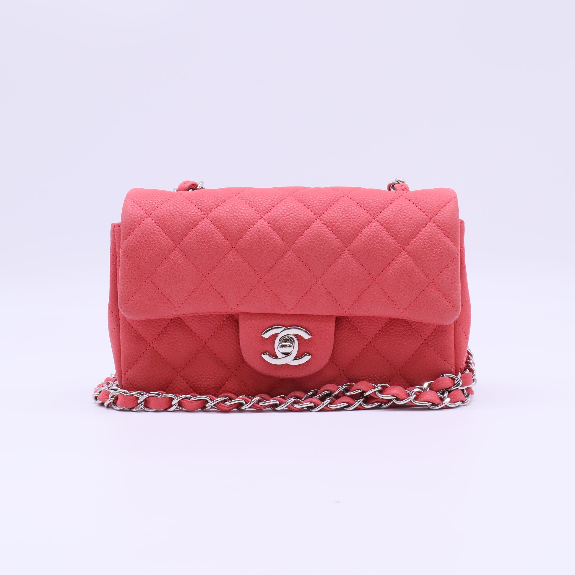 Chanel Quilted Caviar Mini Flap Bag B22118