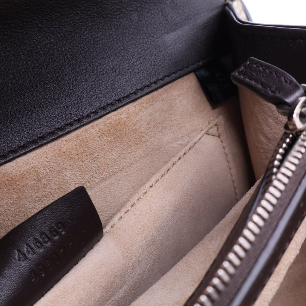 Dionysus Bamboo Top Handle Bag Embroidered Python Medium  Twins B20231