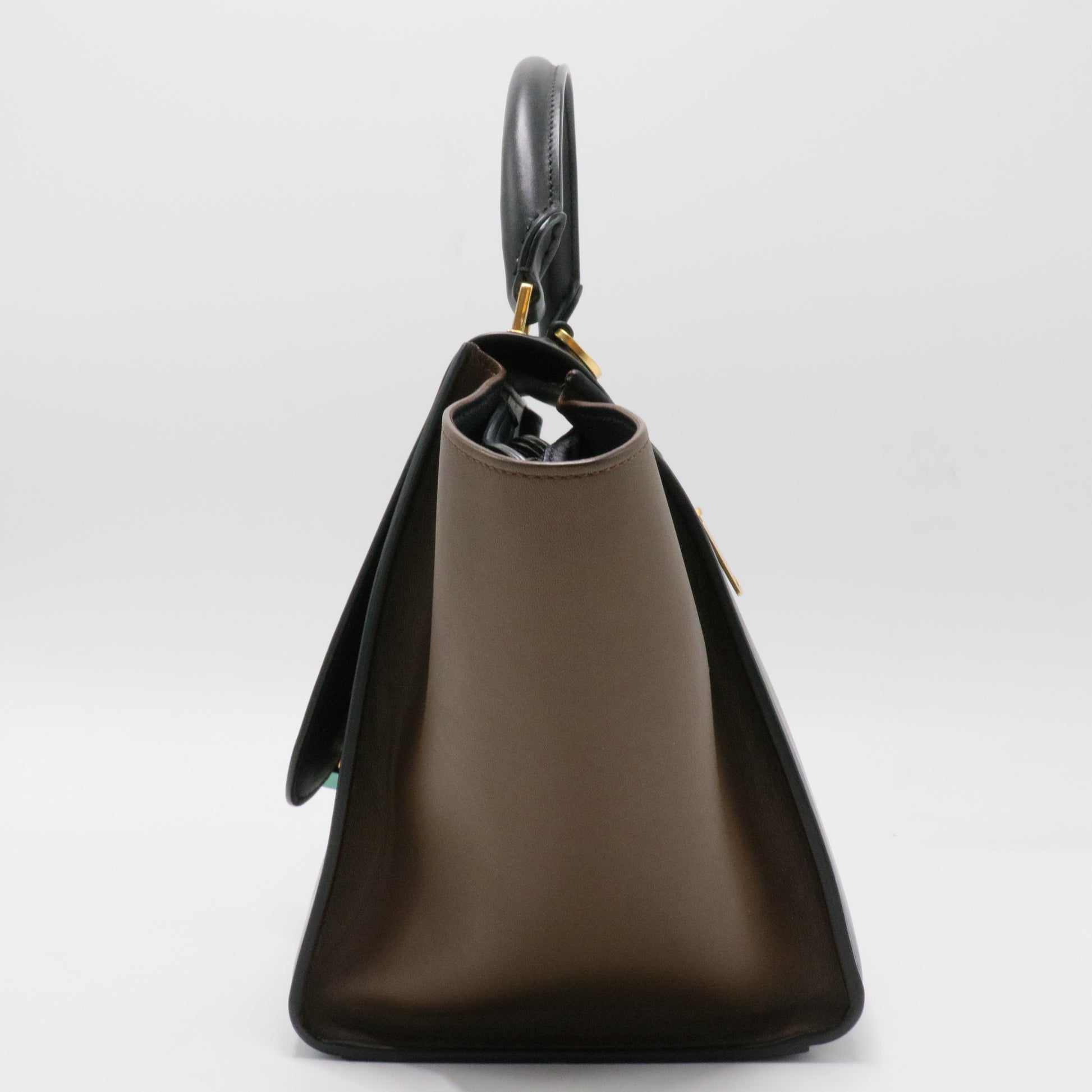 Tricolor Trapeze Bag Leather Small