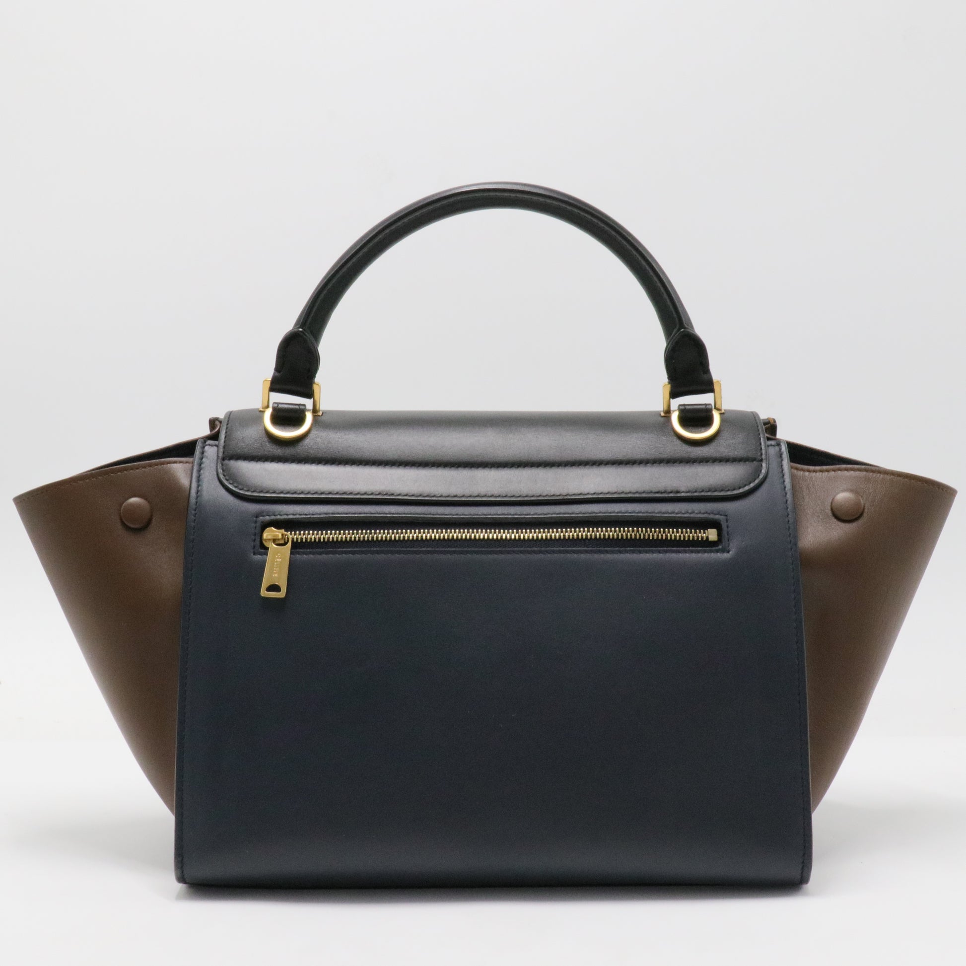 Tricolor Trapeze Bag Leather Small