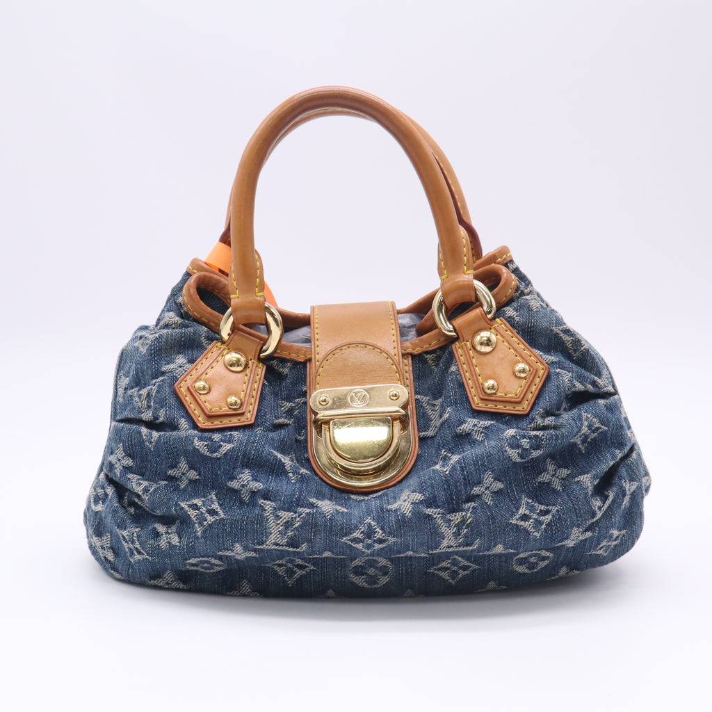 Louis Vuitton Monogram Denim Pleaty Blue twins LDZ459