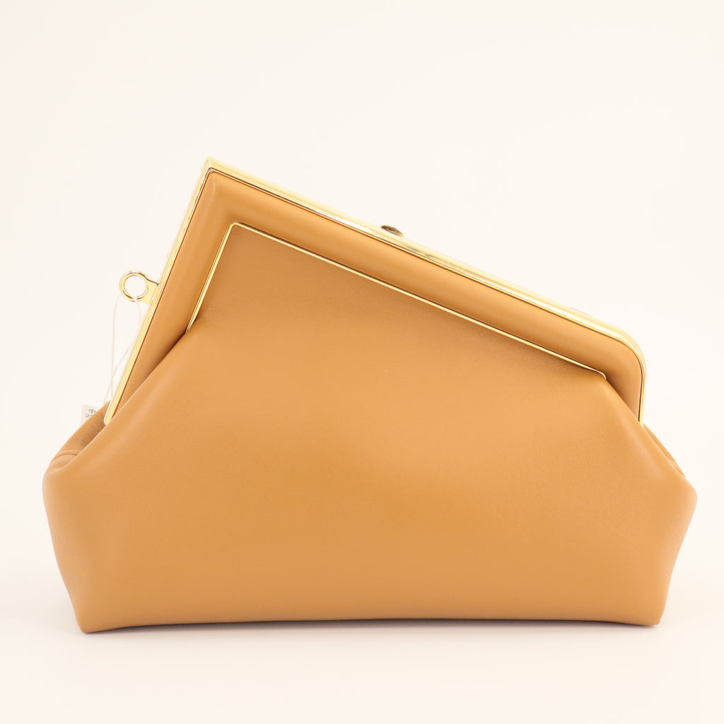 Fendi Shiny Nappa Small Fendi First Caramello twins
