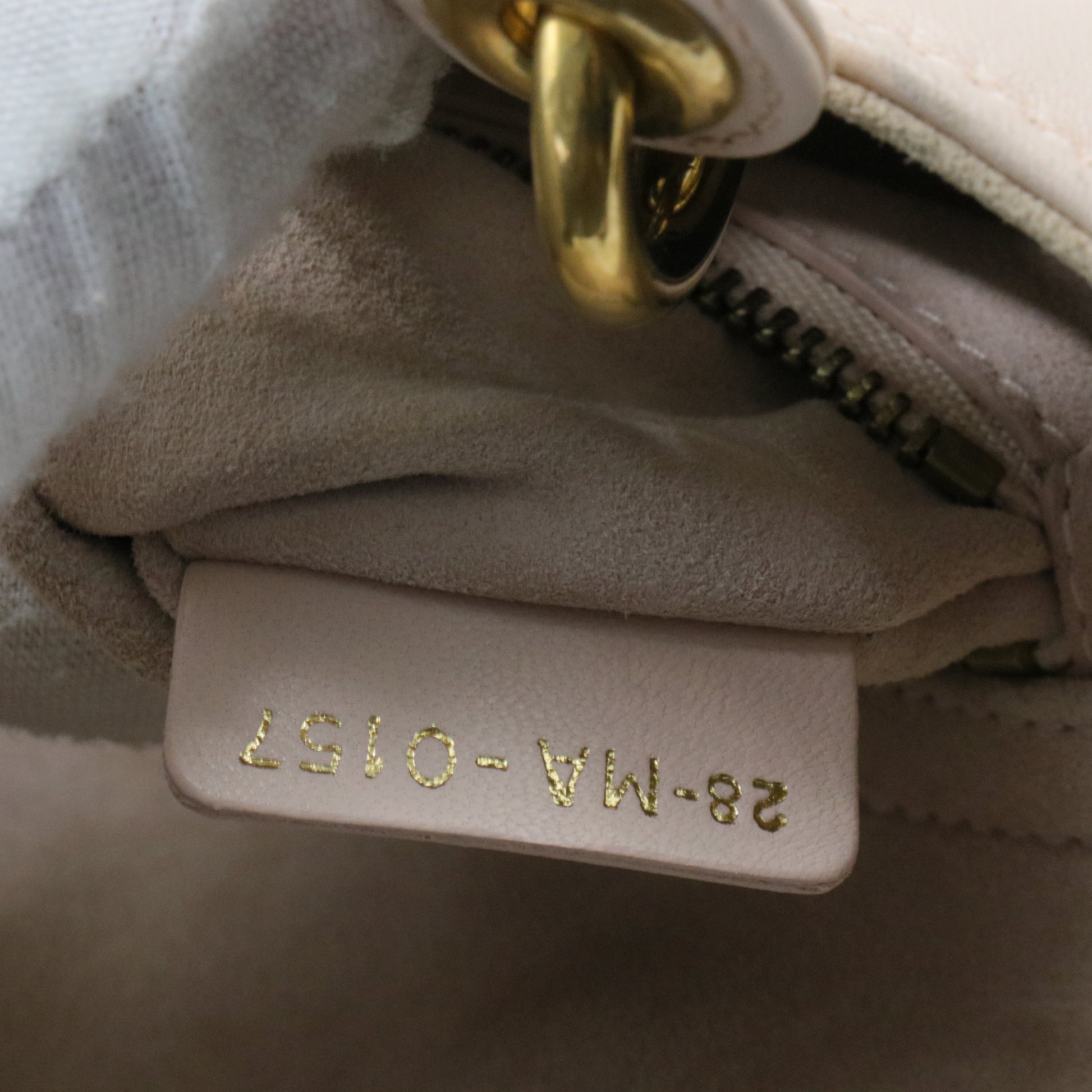 Christian Dior  Calfskin Cannage Studded Medium Supple Lady Dior Light Pink