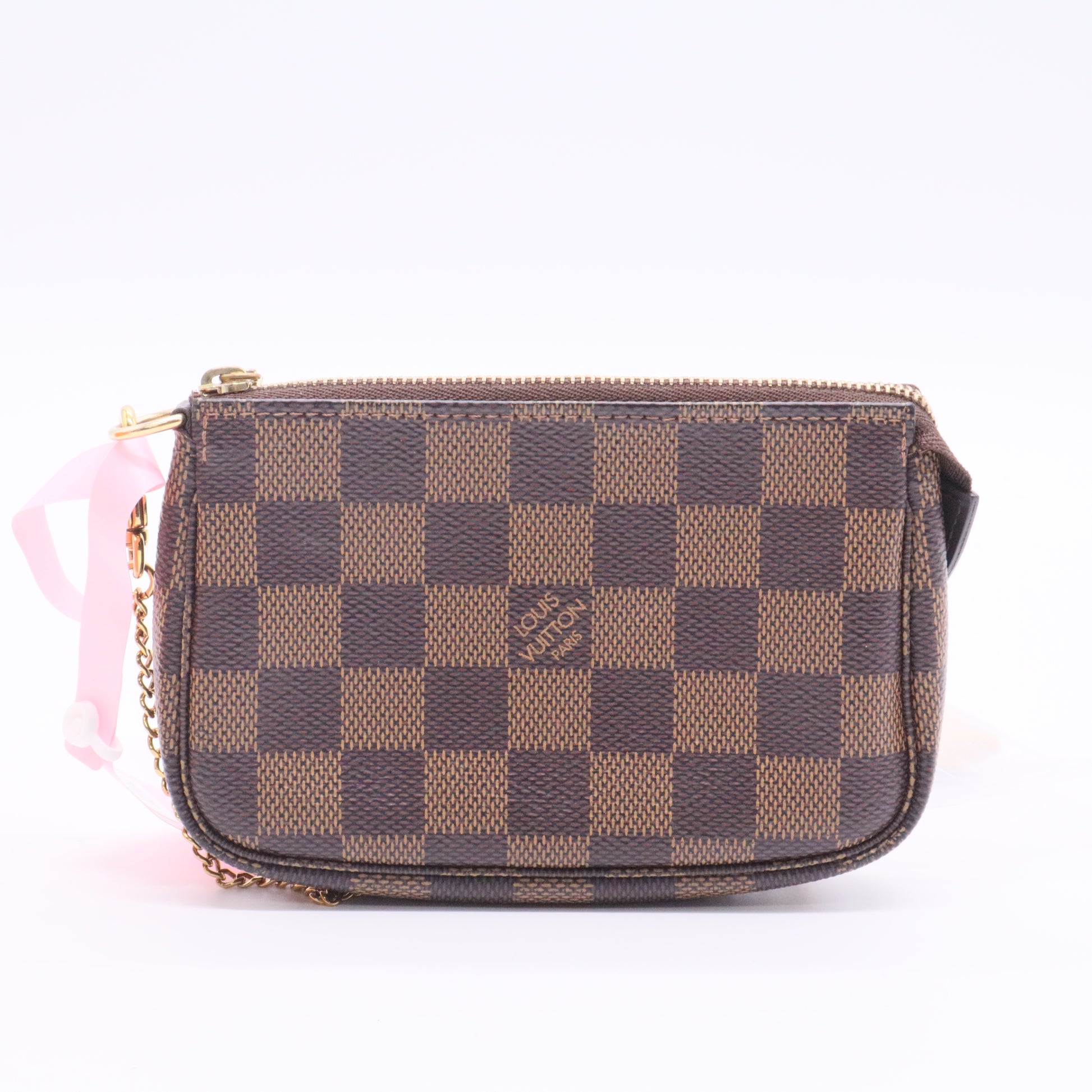 Louis Vuitton Damier Ebene Mini Pochette Accessoires Clutch twins
