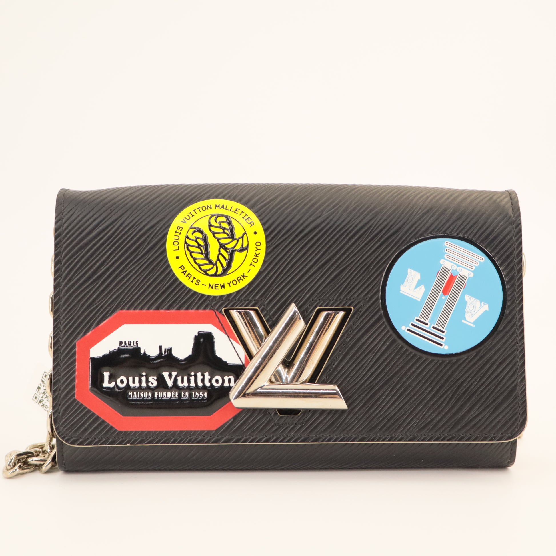 Louis Vuitton Epi Leather Twist Wallet on Chain twins