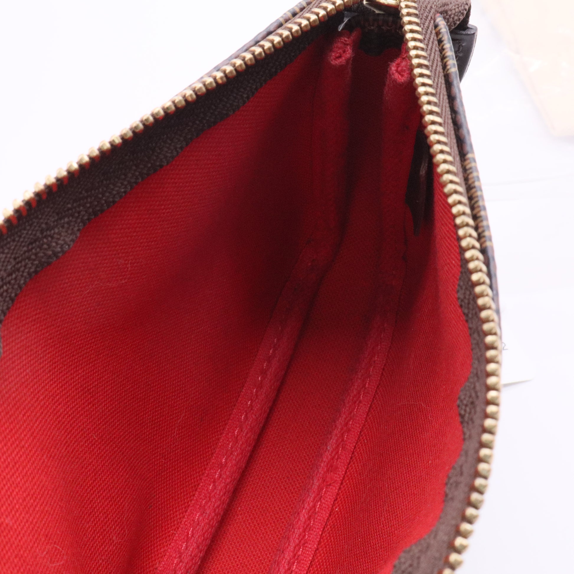 Louis Vuitton Damier Ebene Mini Pochette Accessoires Clutch twins
