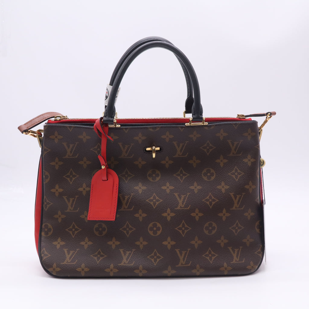 Louis Vuitton Red Monogram Canvas Millefeuille Bag Twins LDJ5016