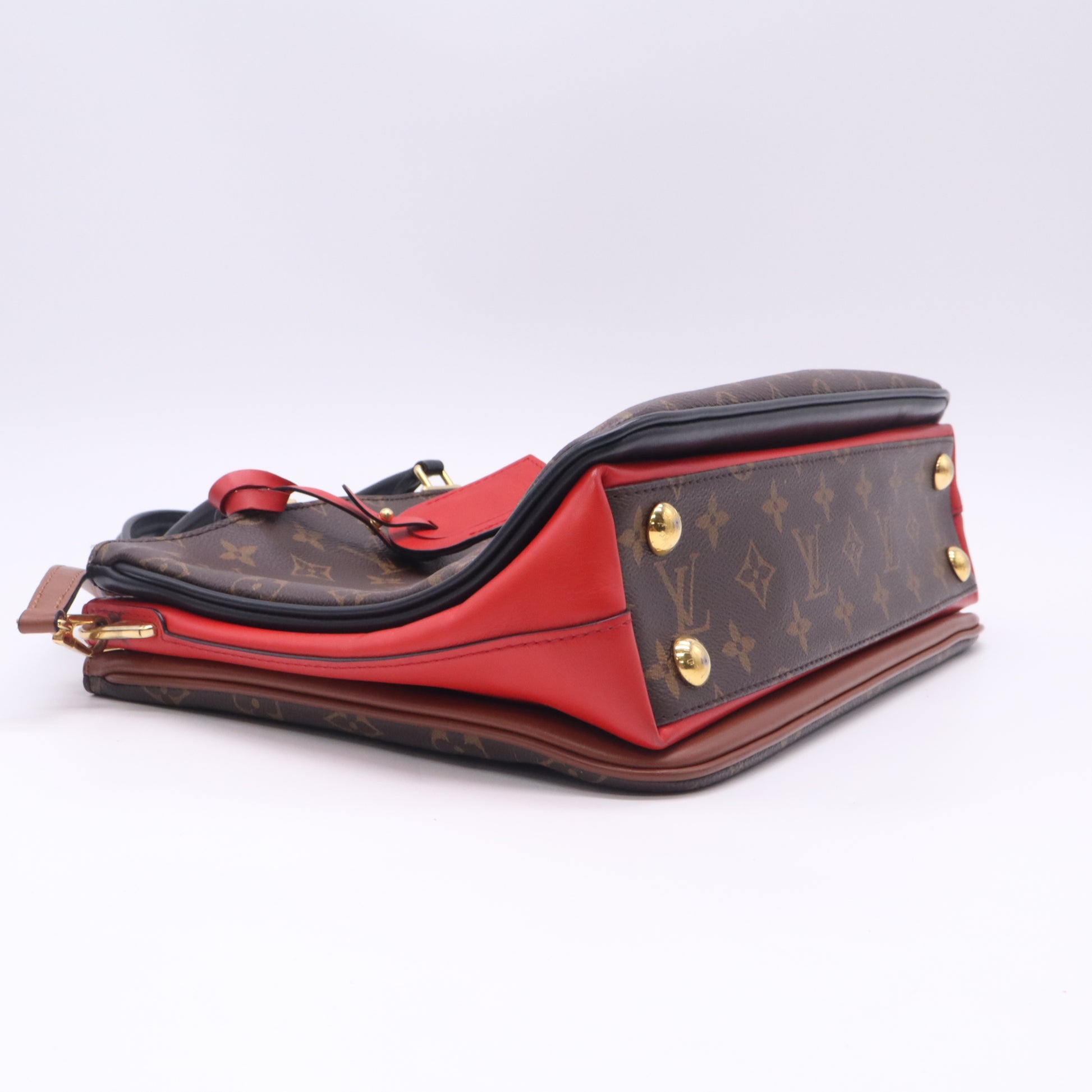 Louis Vuitton Red Monogram Canvas Millefeuille Bag Twins LDJ5016