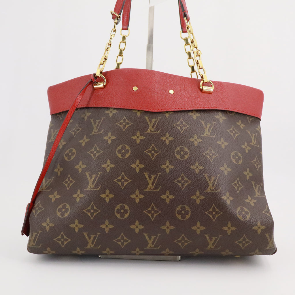 Louis Vuitton Pallas Shopper Monogram Canvas and Calfskin twins