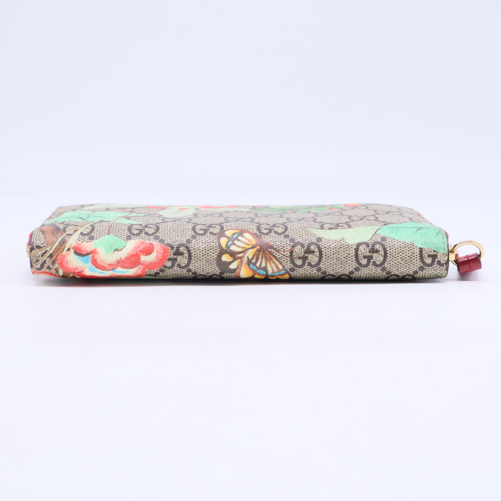 Zip Around Wallet Tian Print GG Coated Canvas W20394