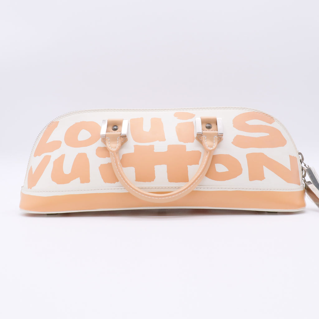 Alma Handbag Limited Edition Graffiti Leather Horizontal Twins