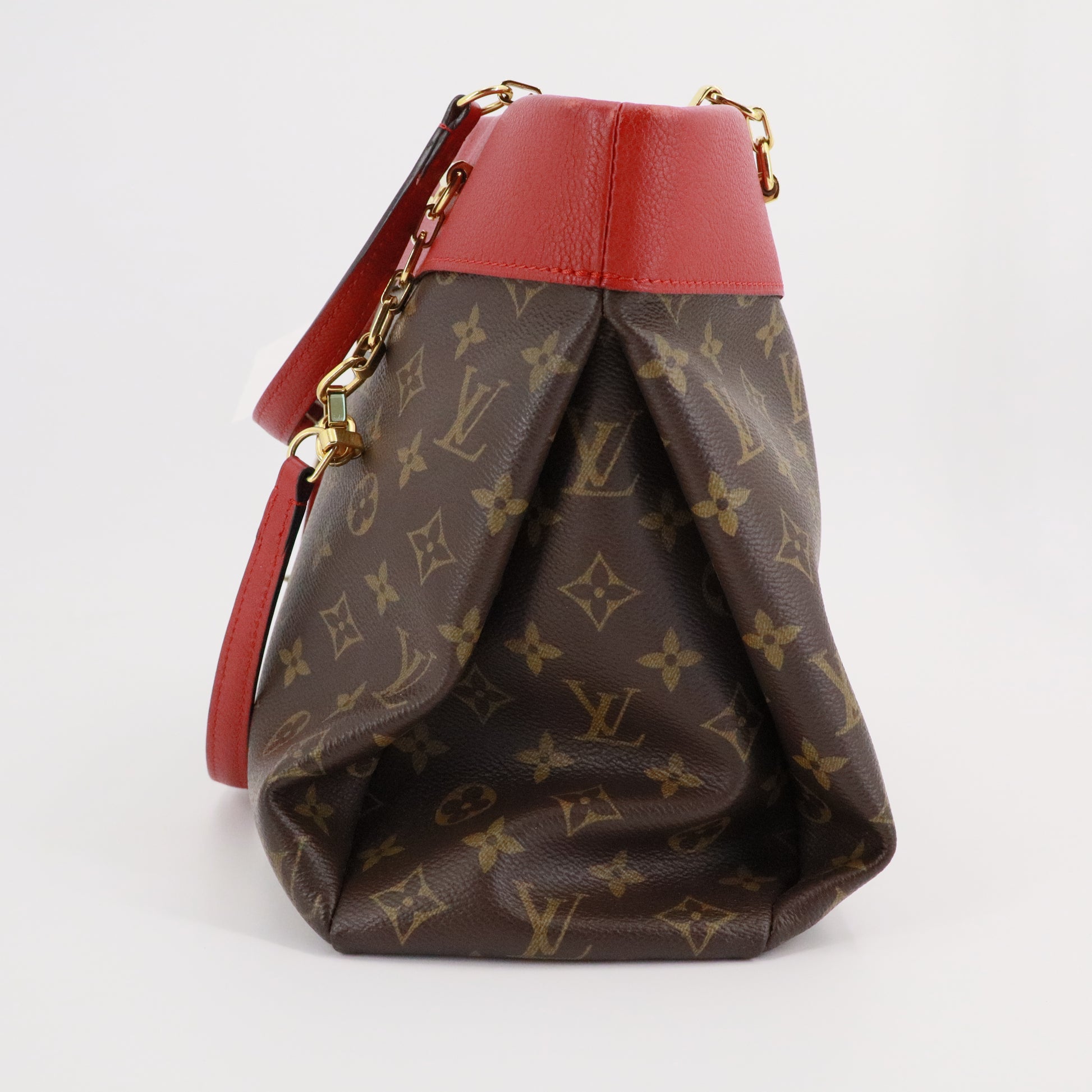 Louis Vuitton Pallas Shopper Monogram Canvas and Calfskin twins