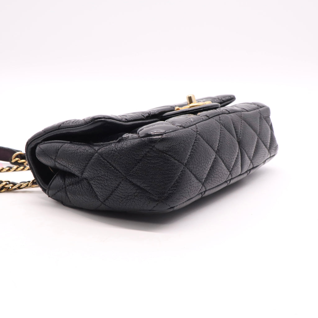 Chanel Patent Eyelet CC Flap Bag Twins