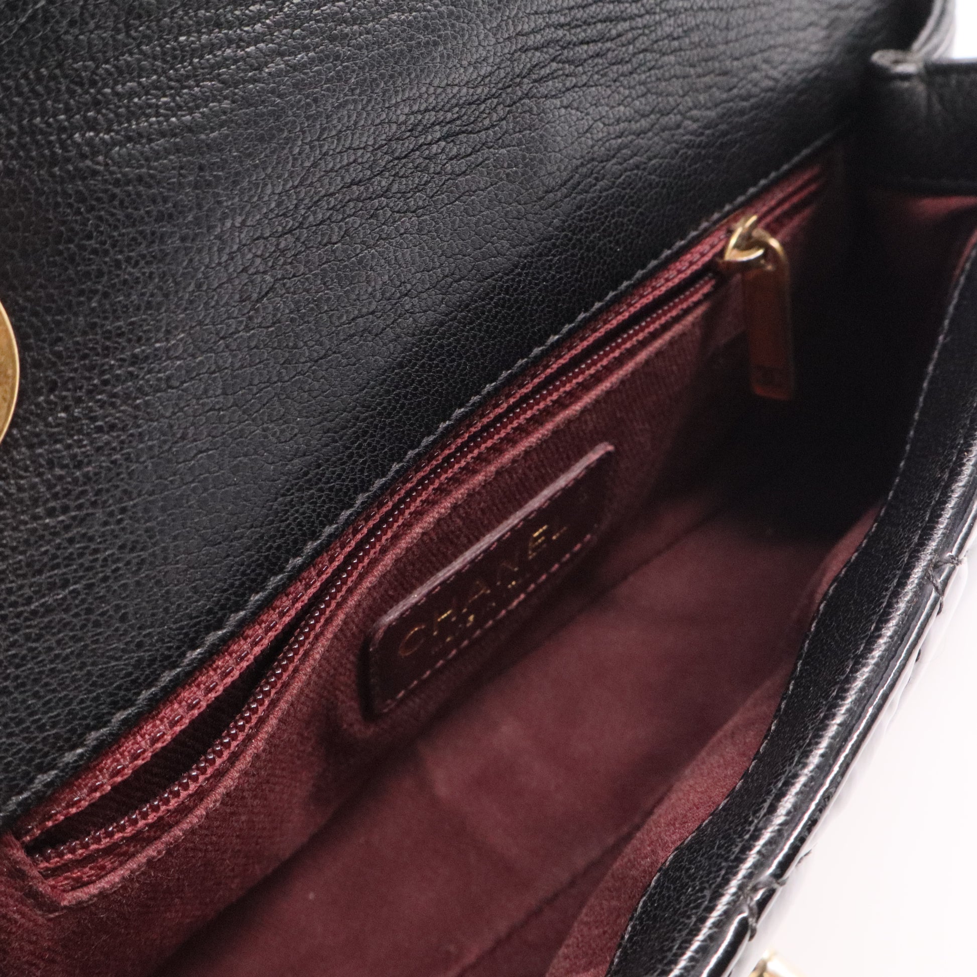 Chanel Patent Eyelet CC Flap Bag Twins