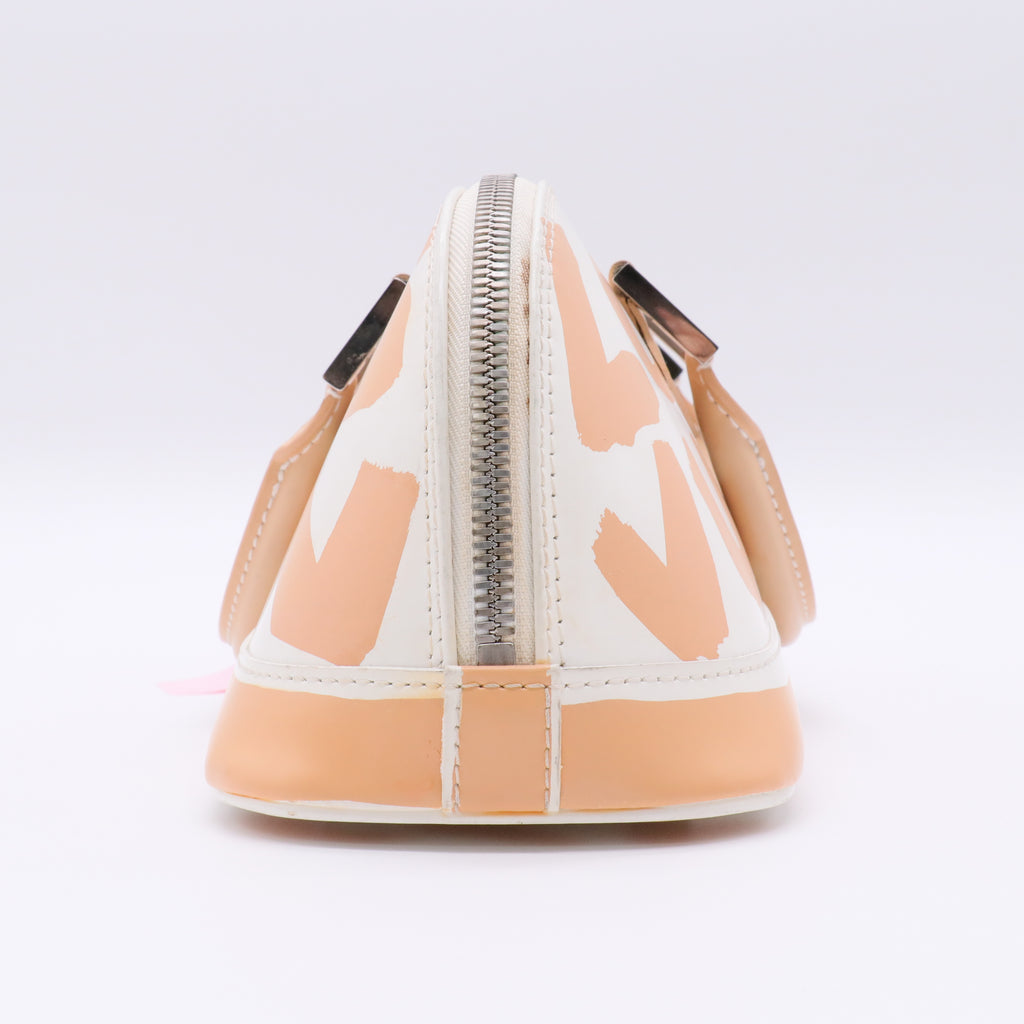 Alma Handbag Limited Edition Graffiti Leather Horizontal Twins