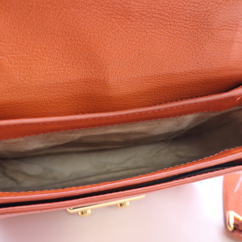 Miu Miu Madras Leather Push-Lock Crossbody Flap Bag twins LDJ5797