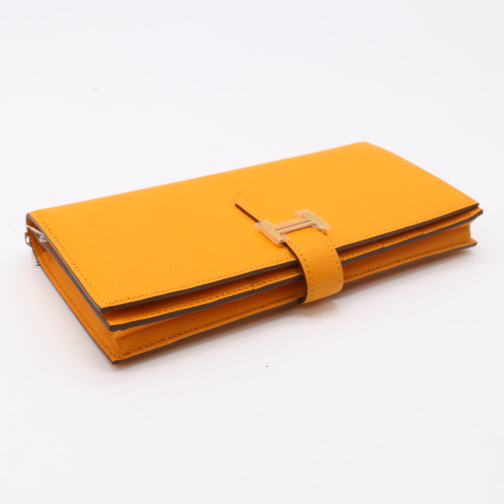 Hermes Chèvre Mysore Bearn Gusset Wallet Twins LDJ5033