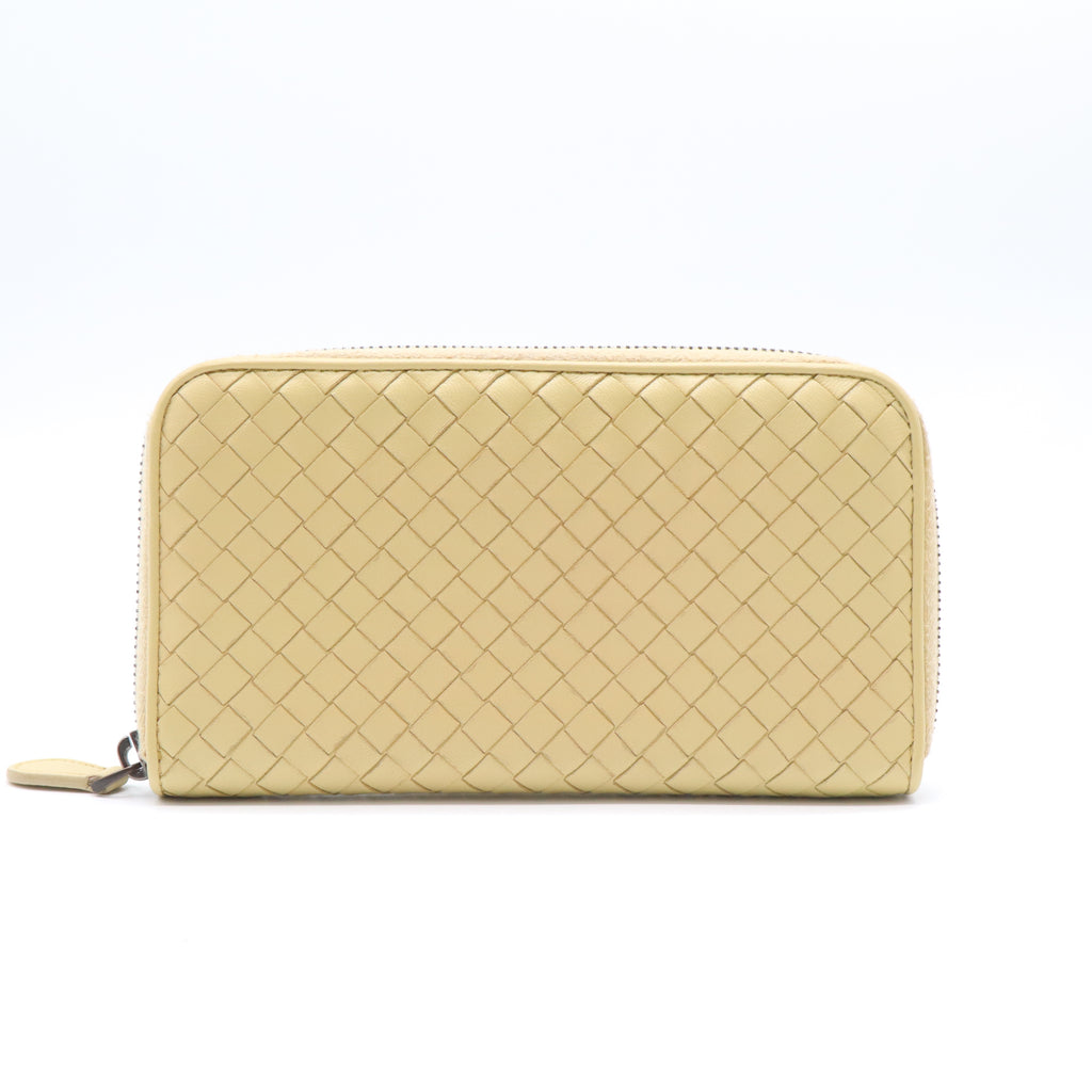 Intrecciato Weave Leather Wallet W21598