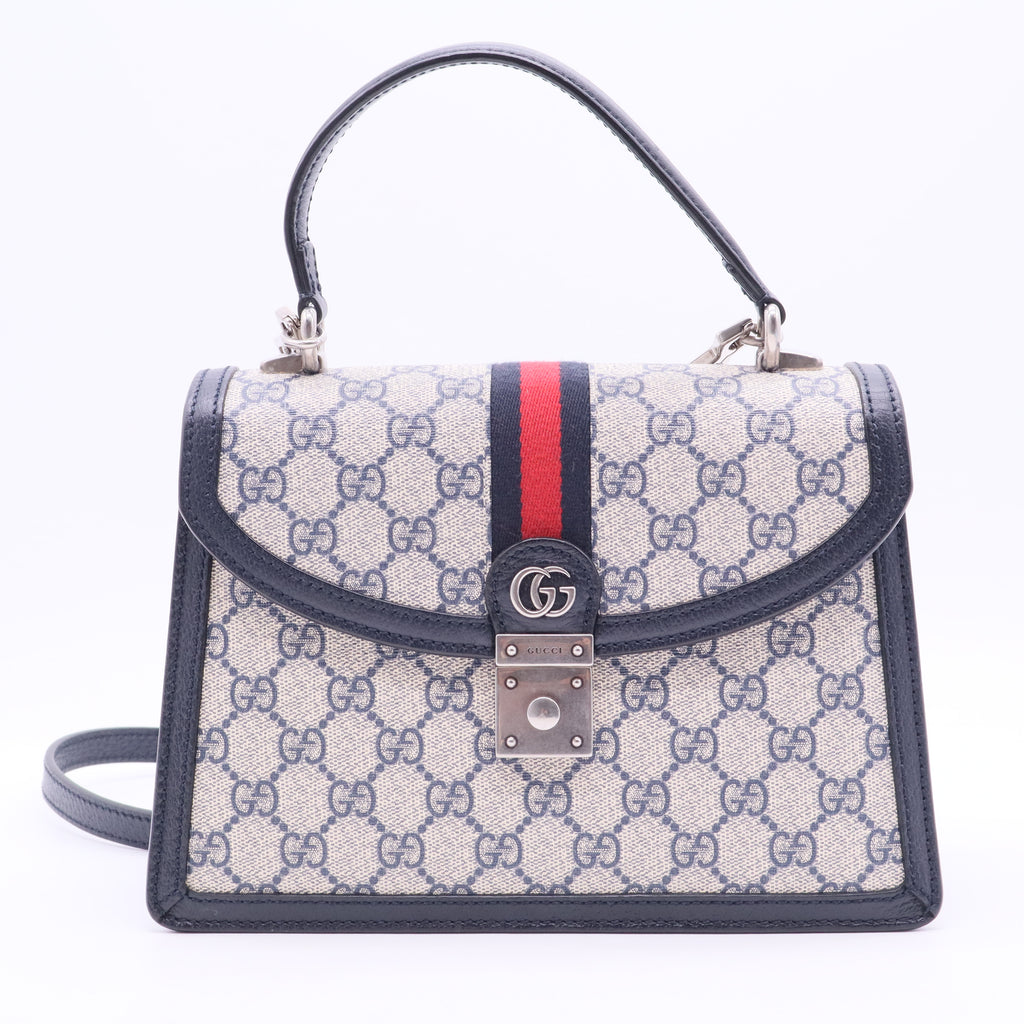 Ophidia Flap Top Handle cloth handbag