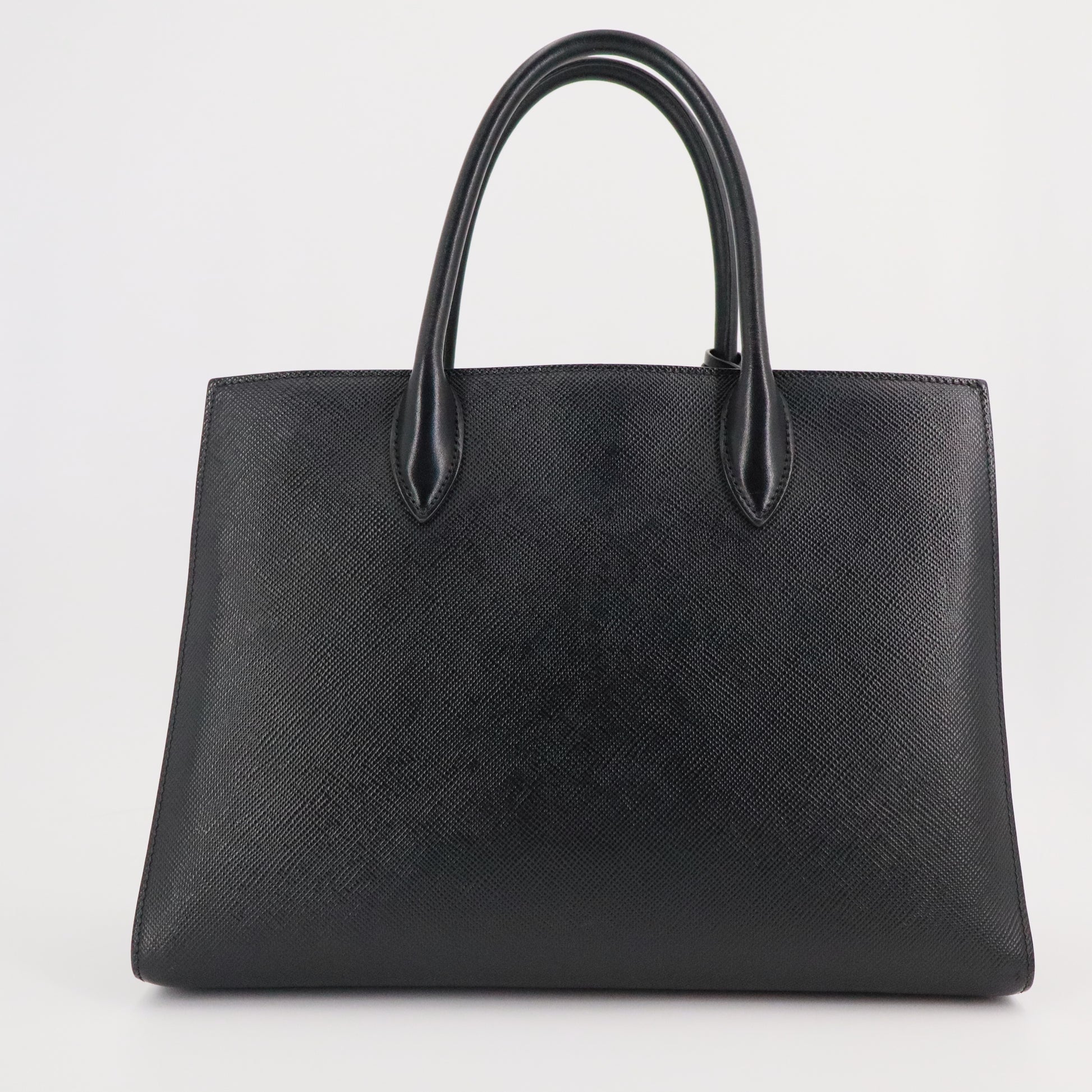 Prada Bibliotheque Tote Saffiano with City Calf Large Twins