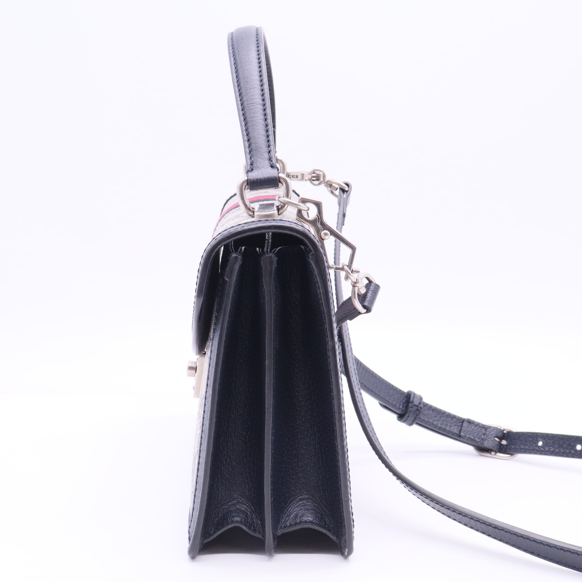 Ophidia Flap Top Handle cloth handbag