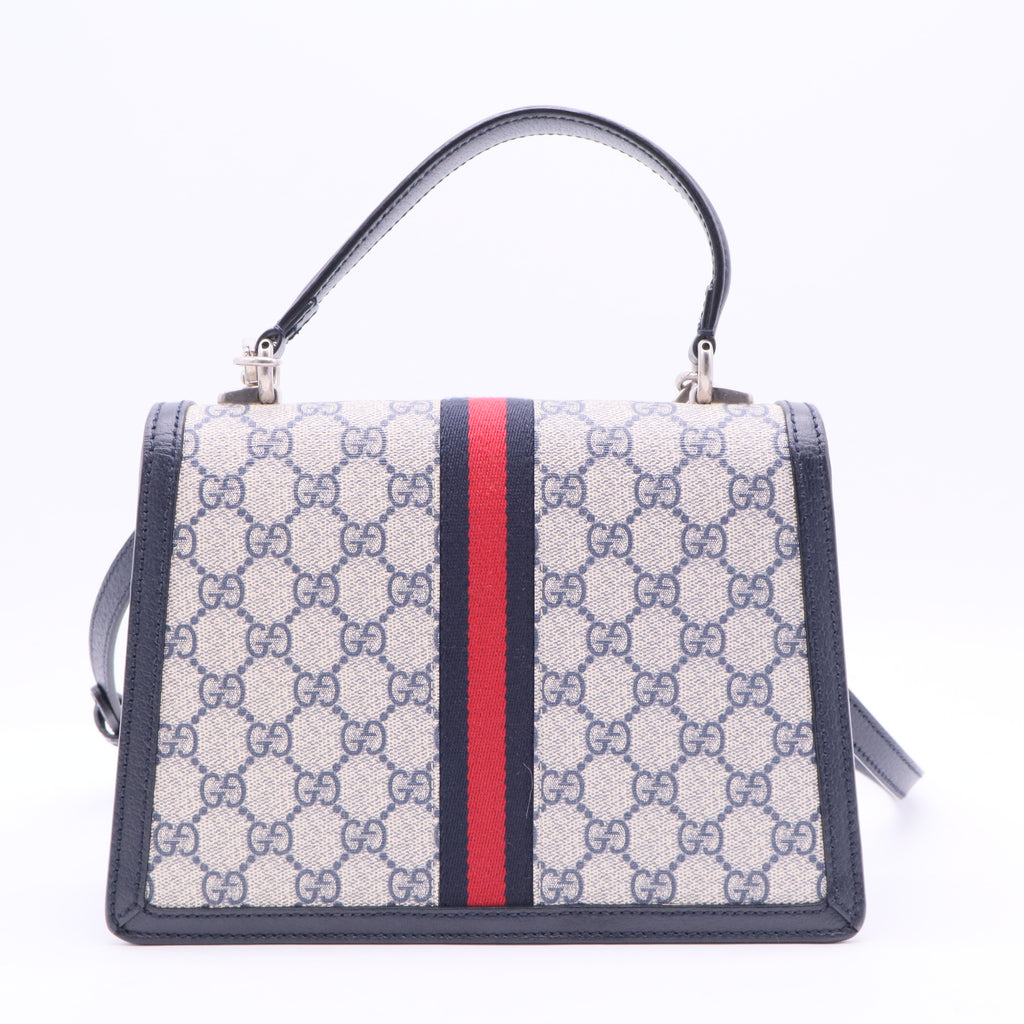Ophidia Flap Top Handle cloth handbag