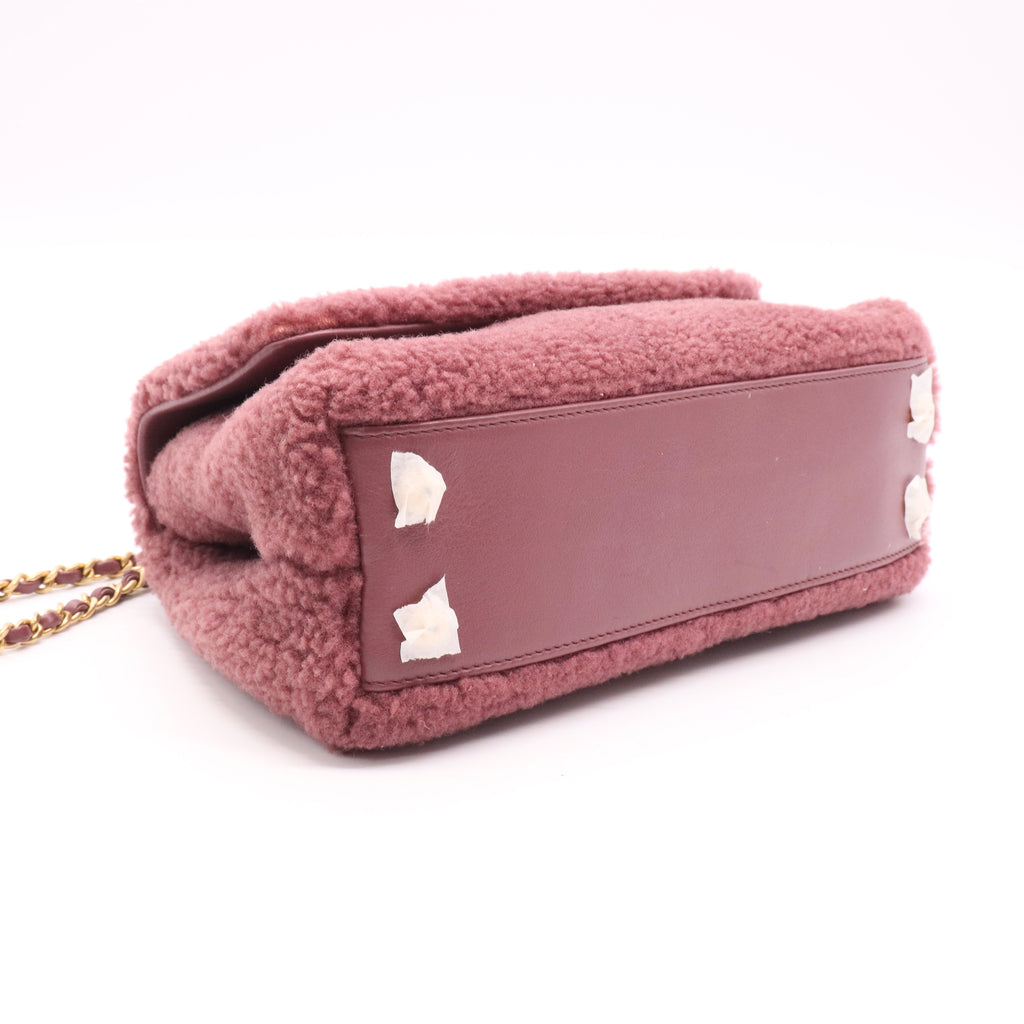 Mini Shearling Coco Handle Bag twins