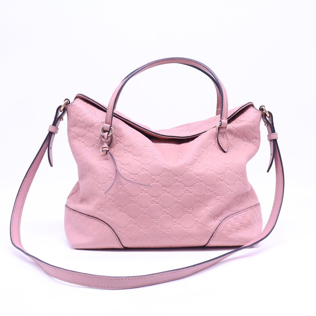Bree Convertible Top Handle Bag Guccissima Leather Medium B20977
