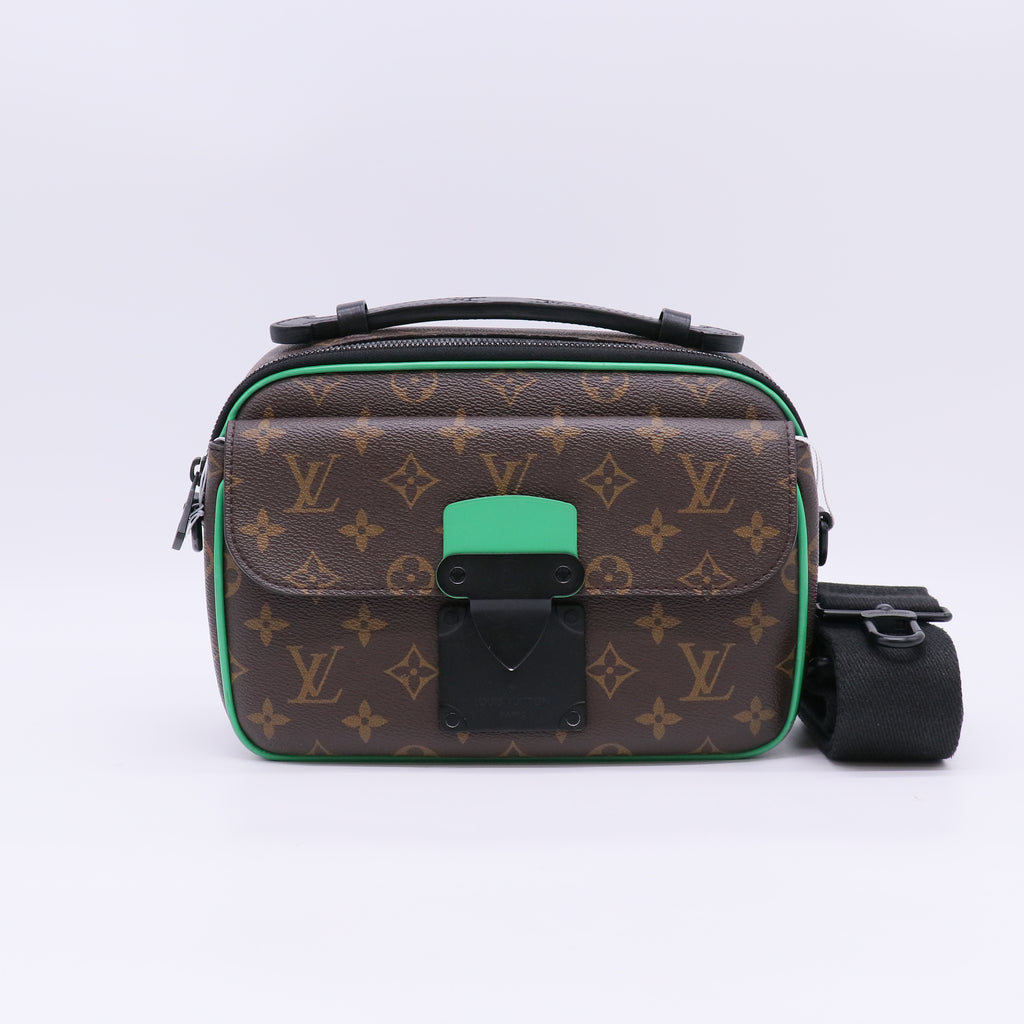 Louis Vuitton Monogram Macassar S Lock Messenger twins LDZ982