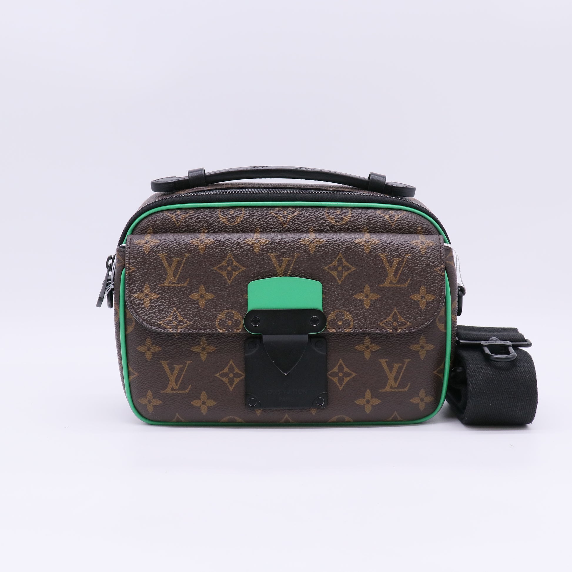 Louis Vuitton Monogram Macassar S Lock Messenger twins LDZ982
