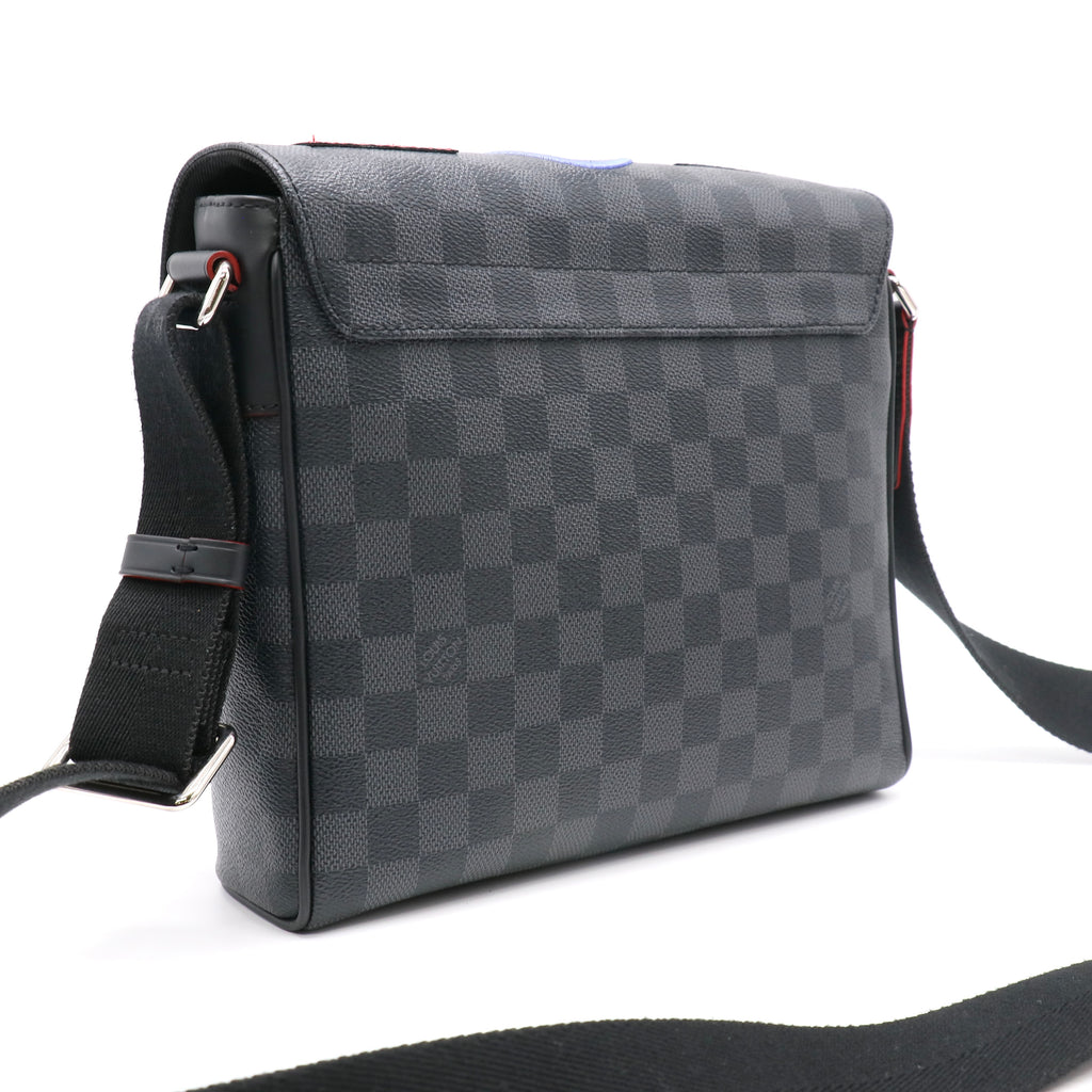 District NM Messenger Bag Alps Patches Damier Graphite PM Twins LDJ5040