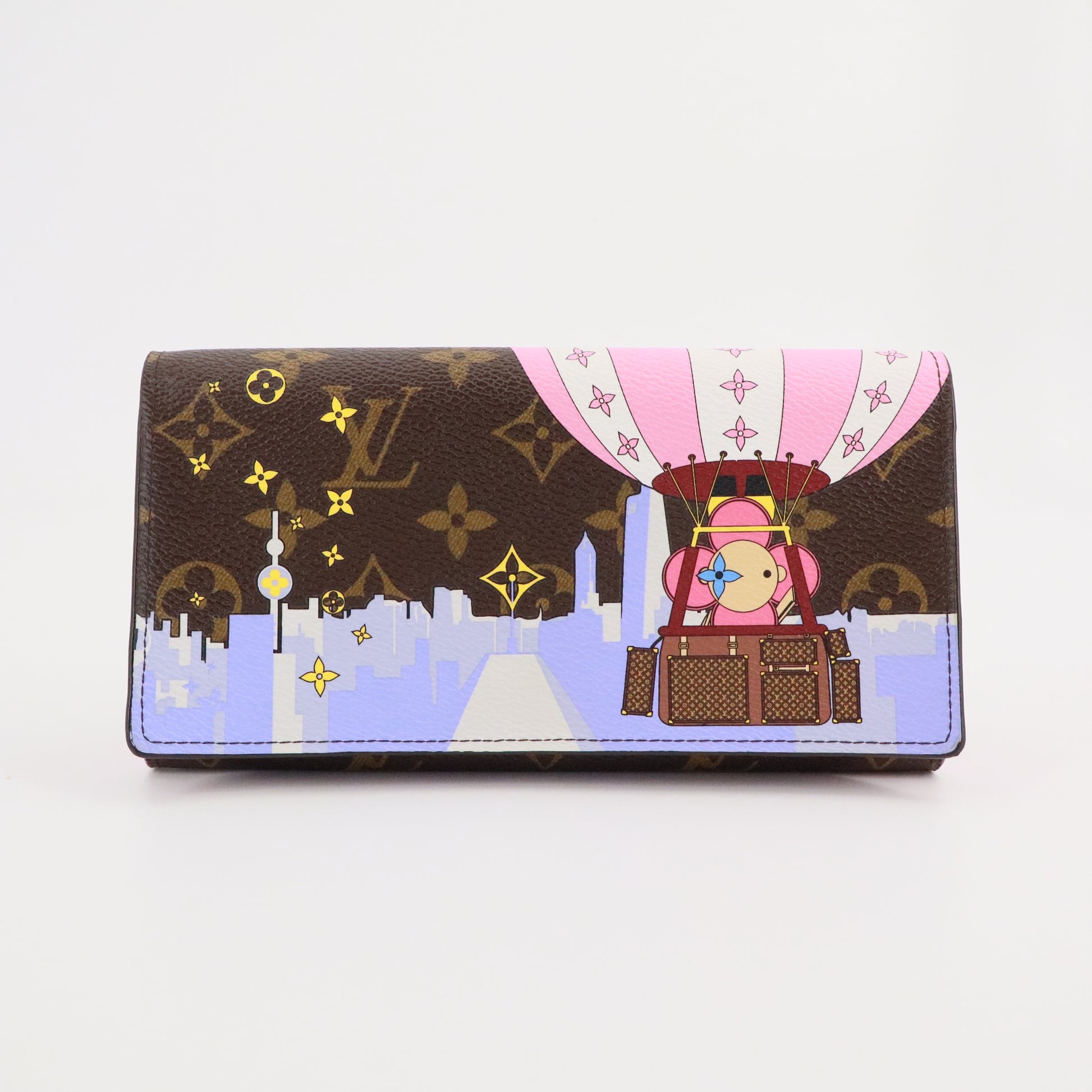 Louis Vuitton  Monogram 2019 Christmas Animation Zippy Coin Purse twins