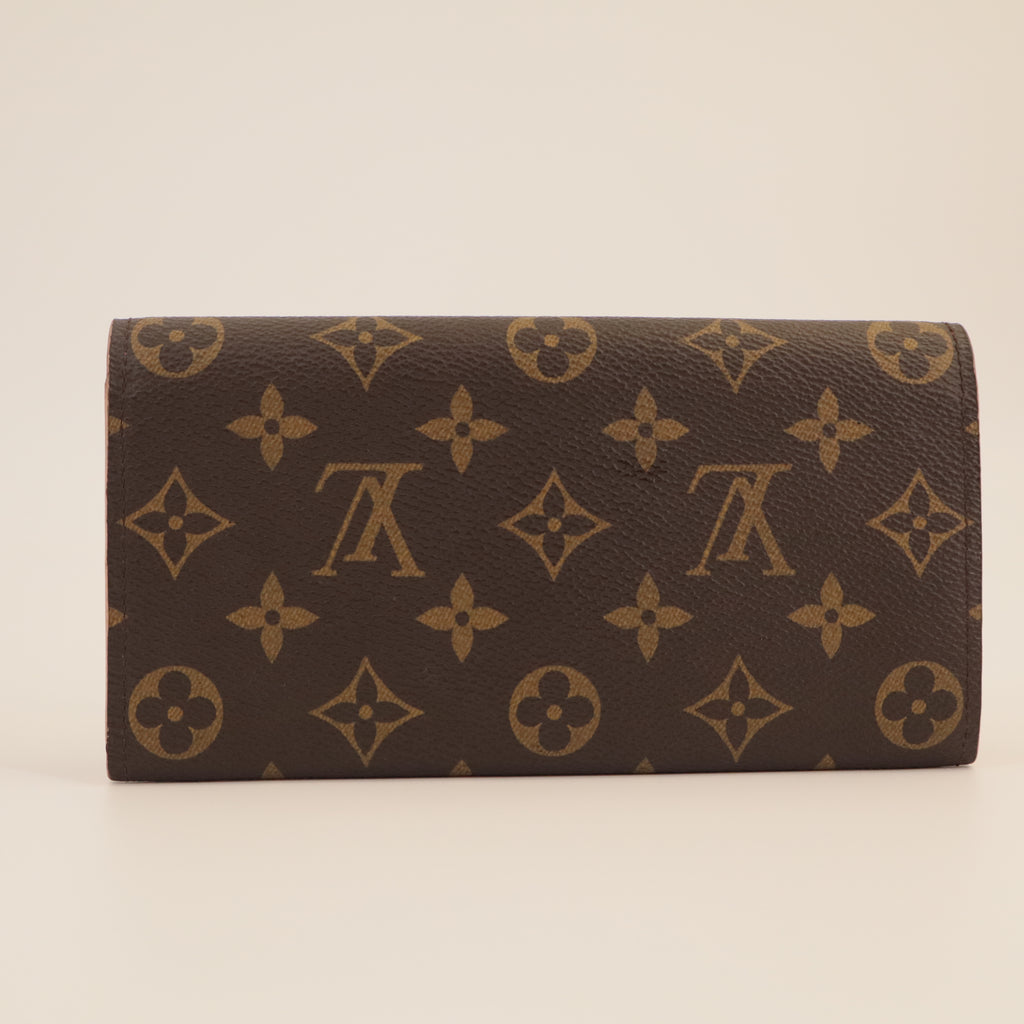 Louis Vuitton Monogram Bloom Flower Emilie Wallet twins