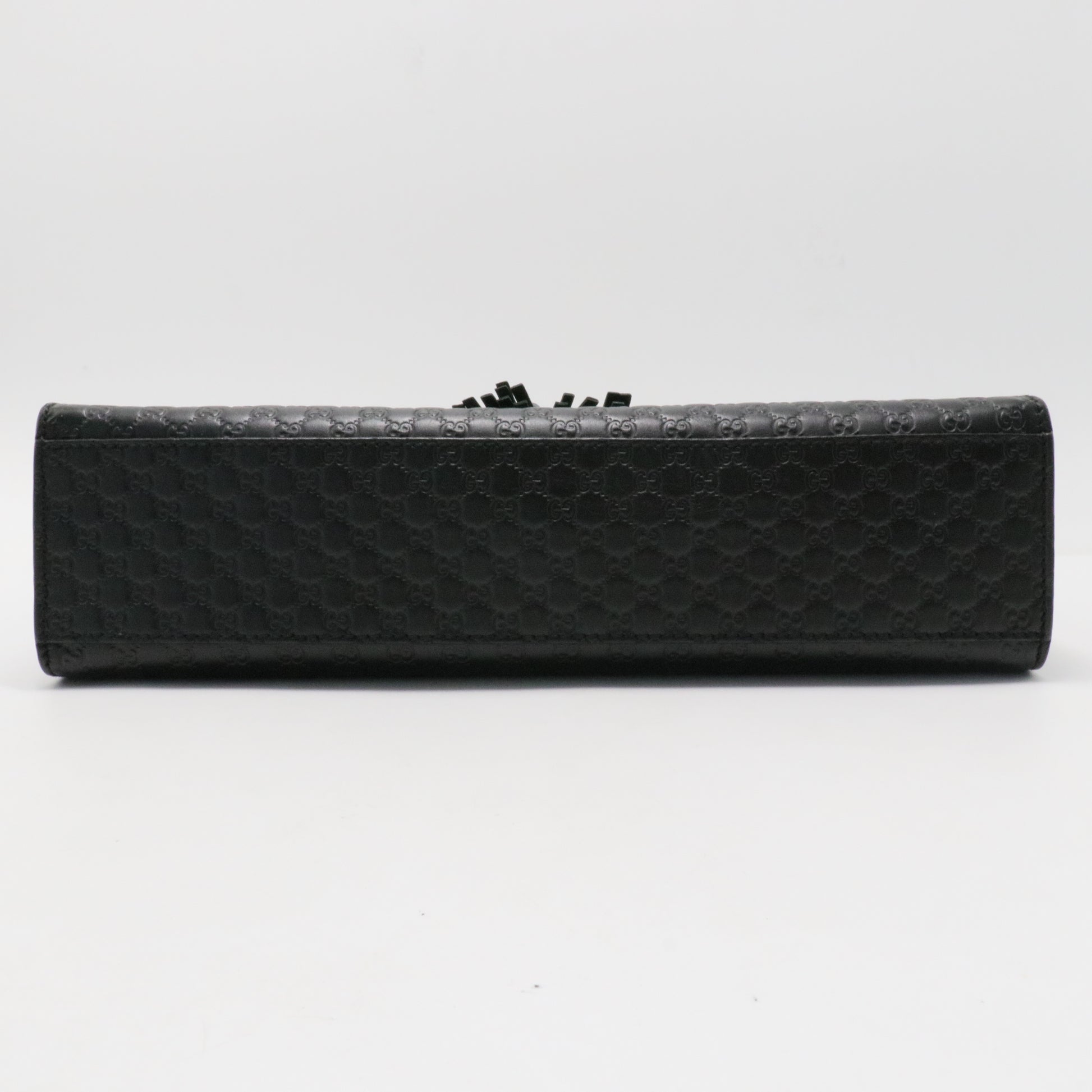 Microguccissima Medium Emily Chain Shoulder Bag Black
