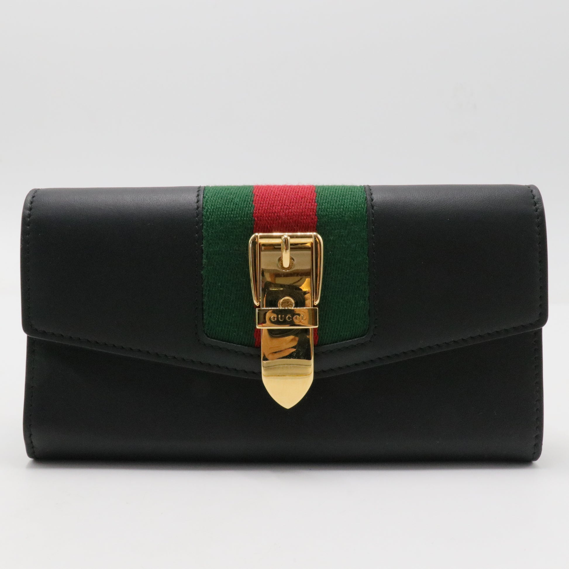 Web Accent Leather Continental Wallet