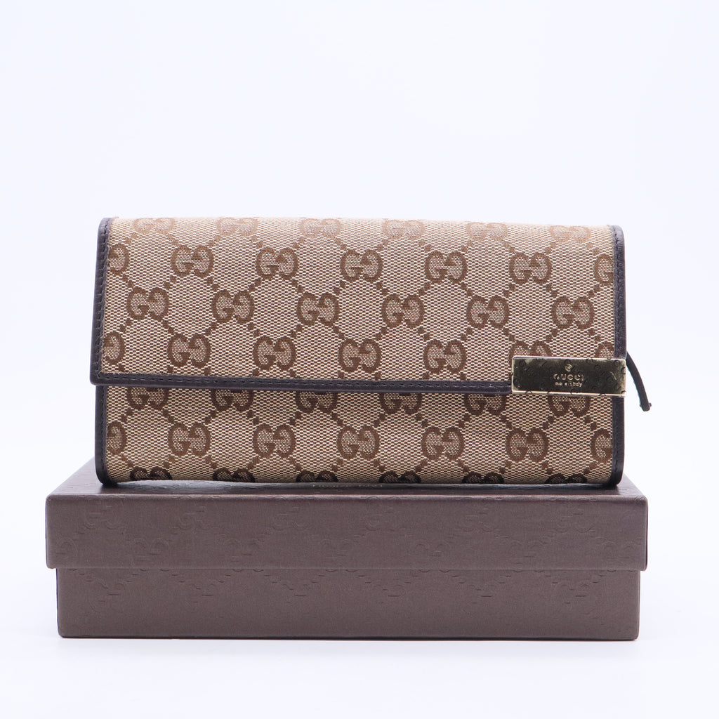 GG Canvas Canvas Continental Wallet W20396
