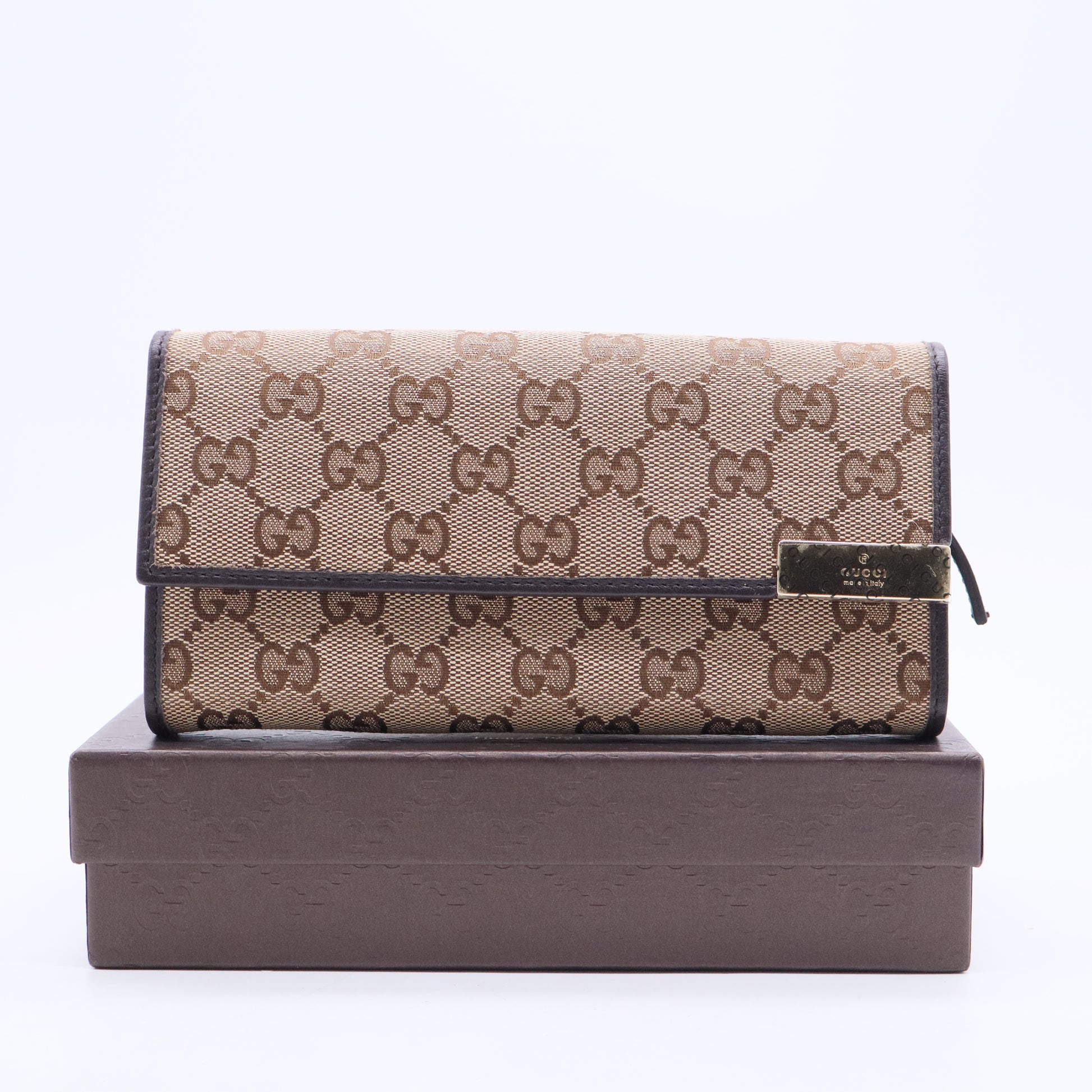 GG Canvas Canvas Continental Wallet W20396